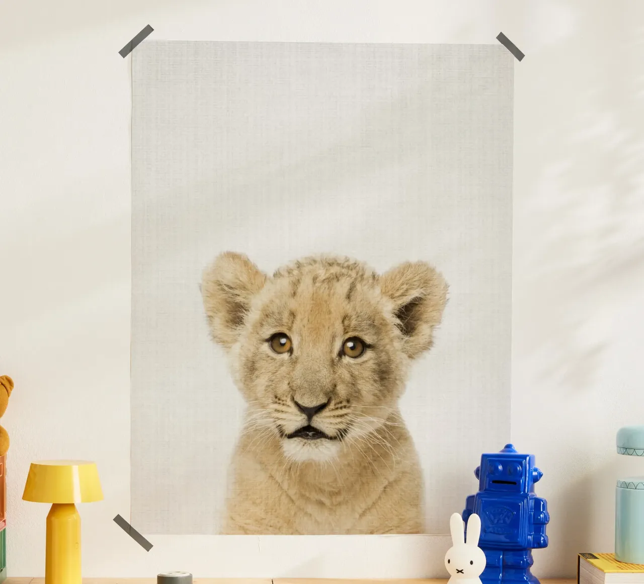 Peekaboo Lion Cub carta hahnemühle da Lila x Lola