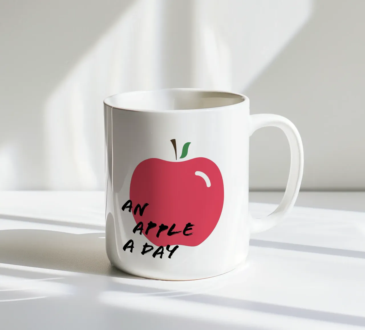 an apple a day Keramik Tasse von Atelier W