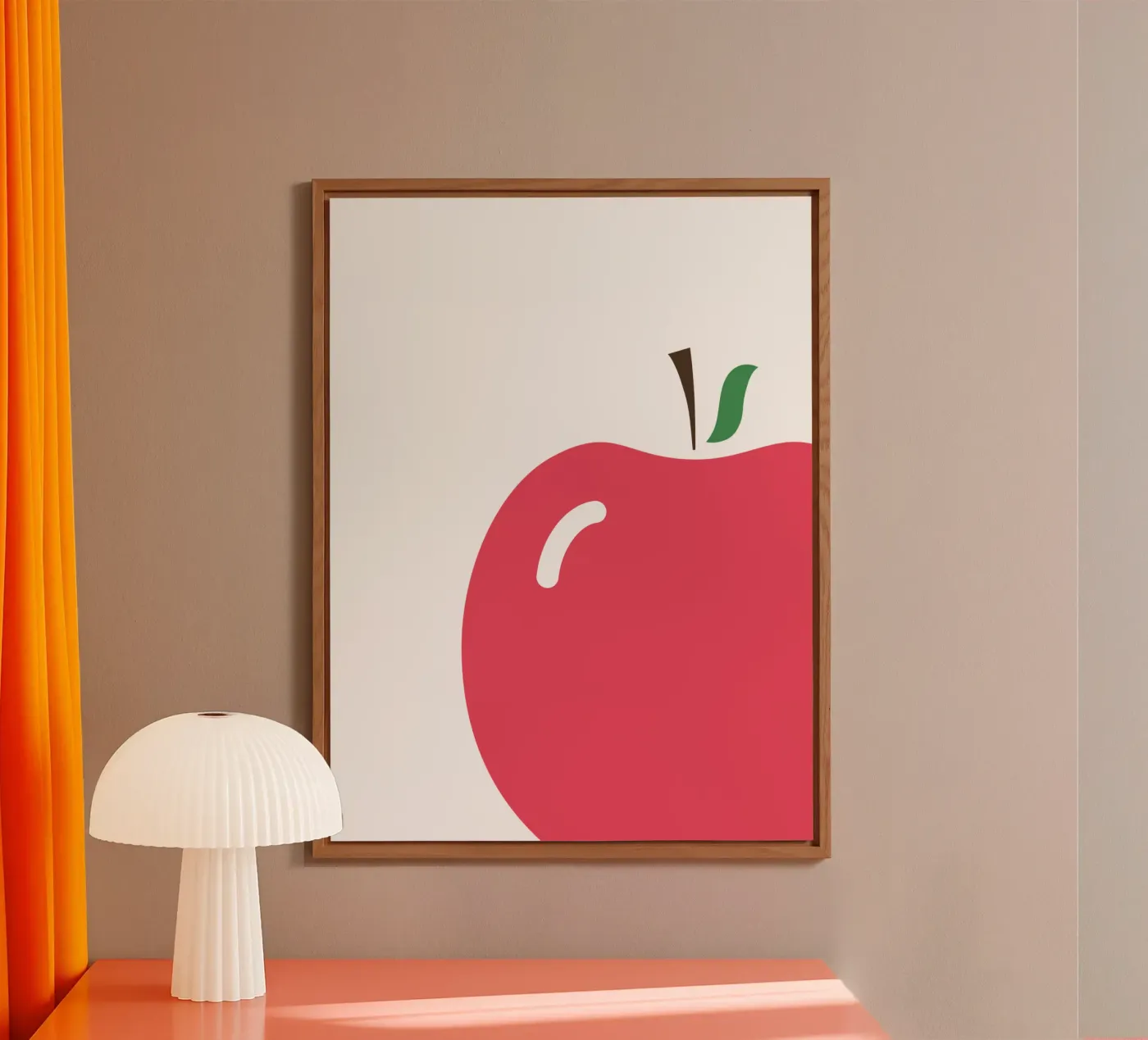 red apple alluminio dibond da Atelier W