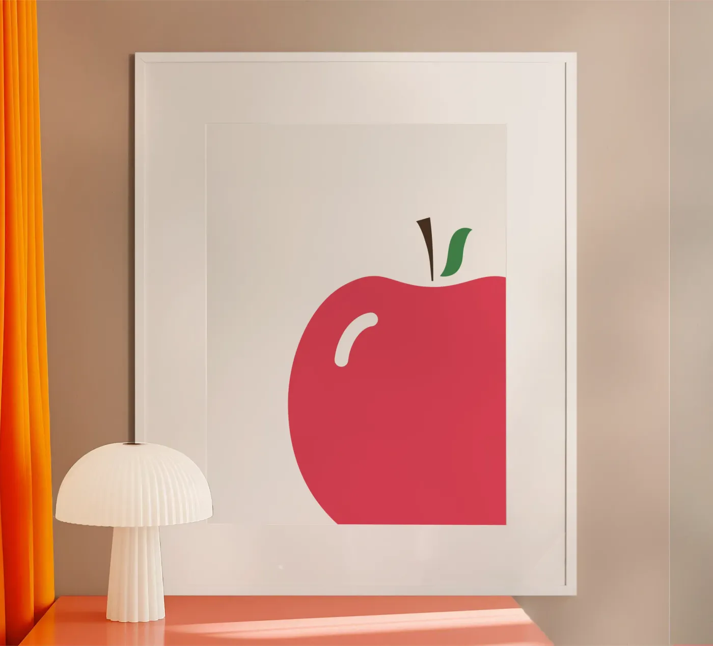 red apple poster by Atelier W