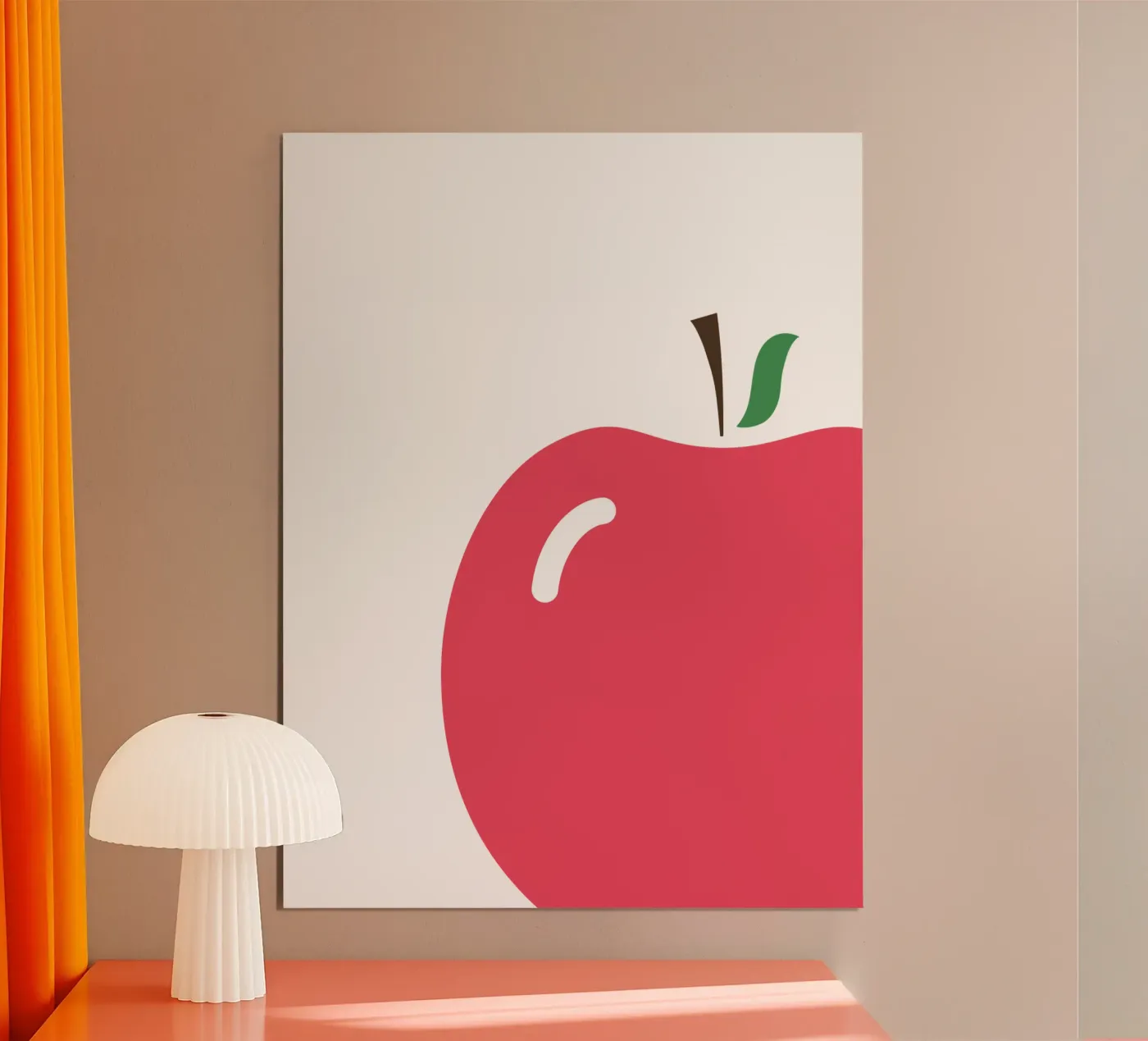 red apple poster by Atelier W