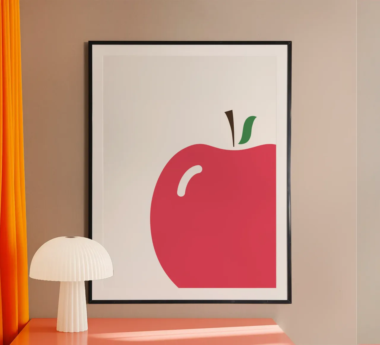 red apple poster da Atelier W