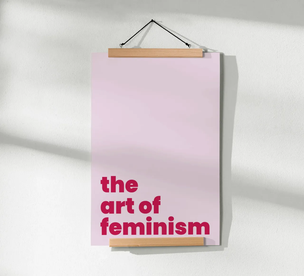 the art of feminism poster with aluminum frame by Atelier W