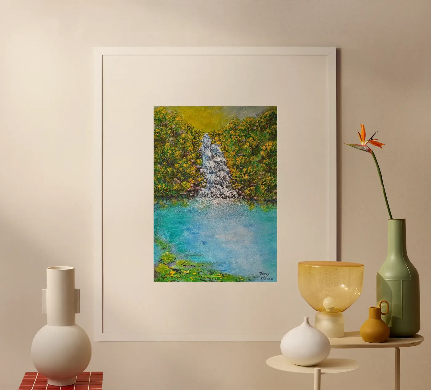 WASSERFALL Poster von THIERRY VOBMANN CREATION