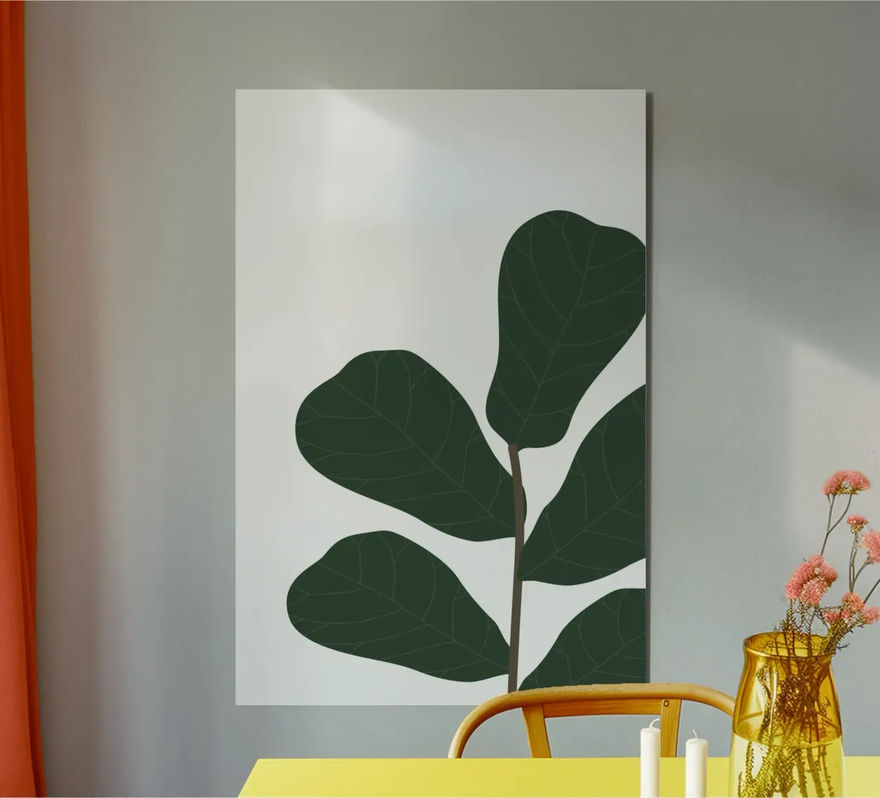 ficus lyrata alluminio dibond da Atelier W