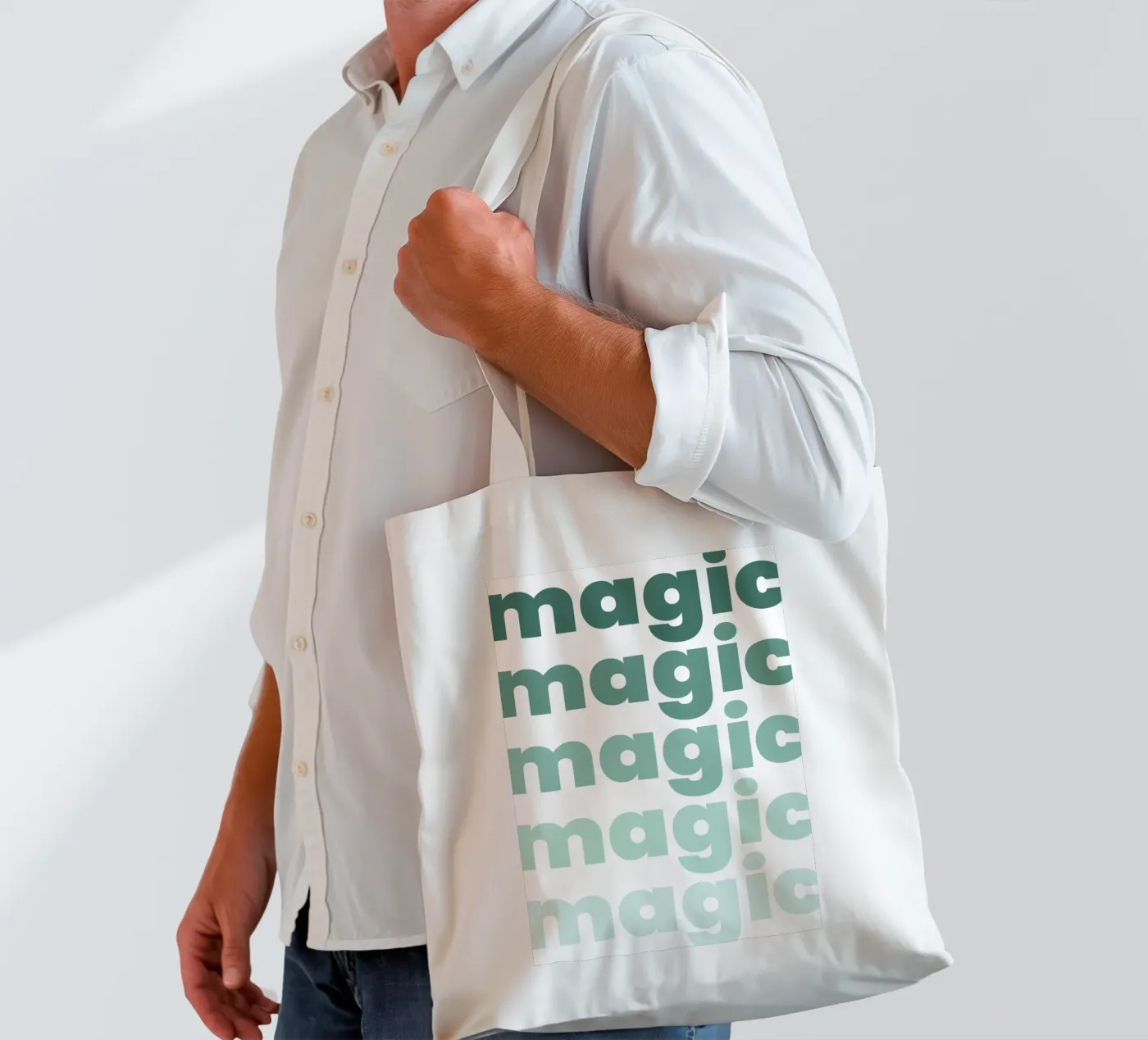 magic magic magic borsa in juta da Atelier W