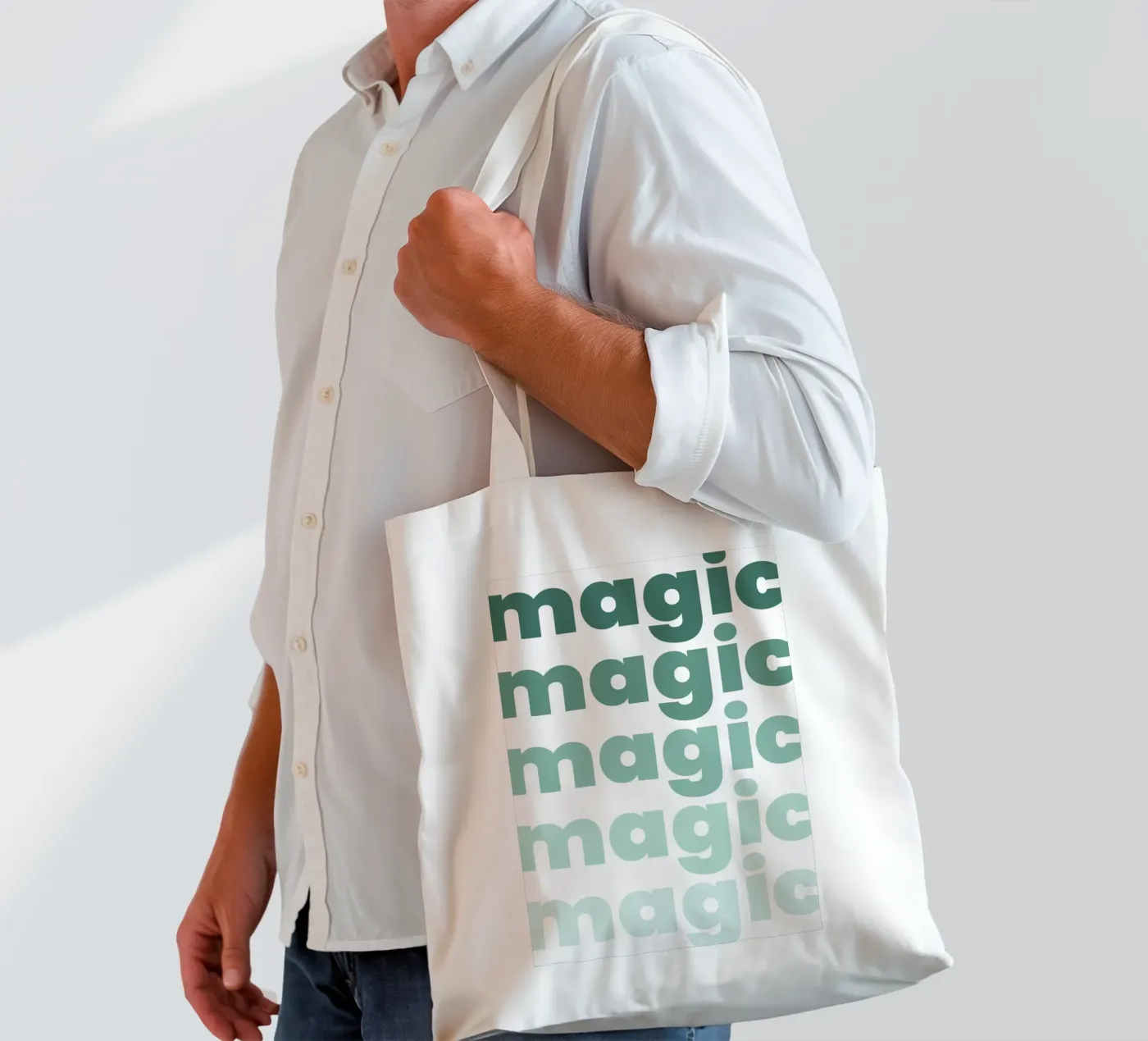 magic magic magic borsa in juta da Atelier W