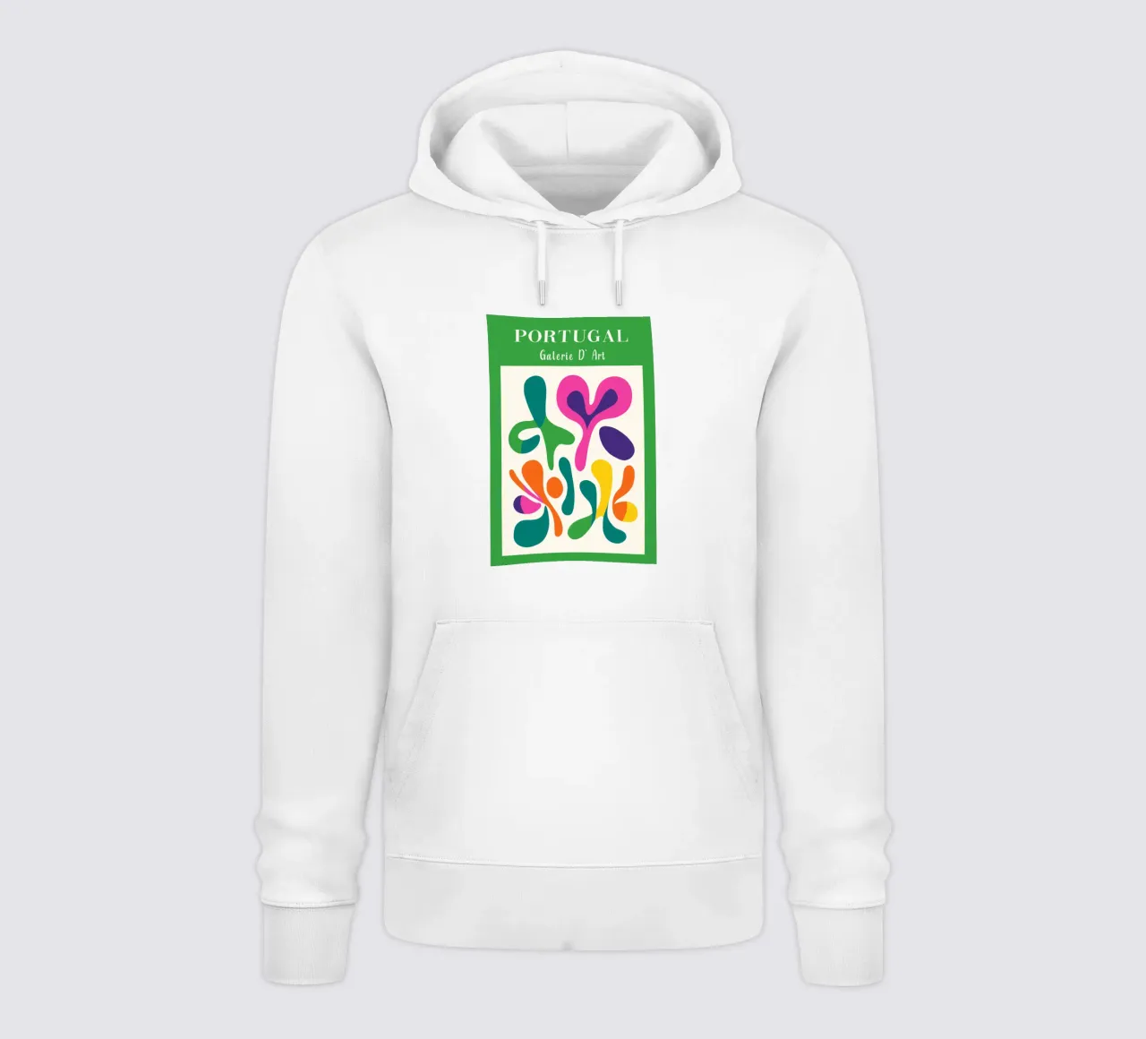 Farbenfrohes Portugal Hoodie von Carinaprint