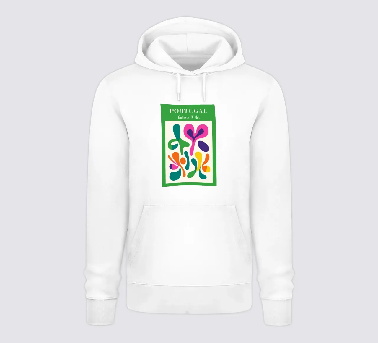 Farbenfrohes Portugal Hoodie von Carinaprint