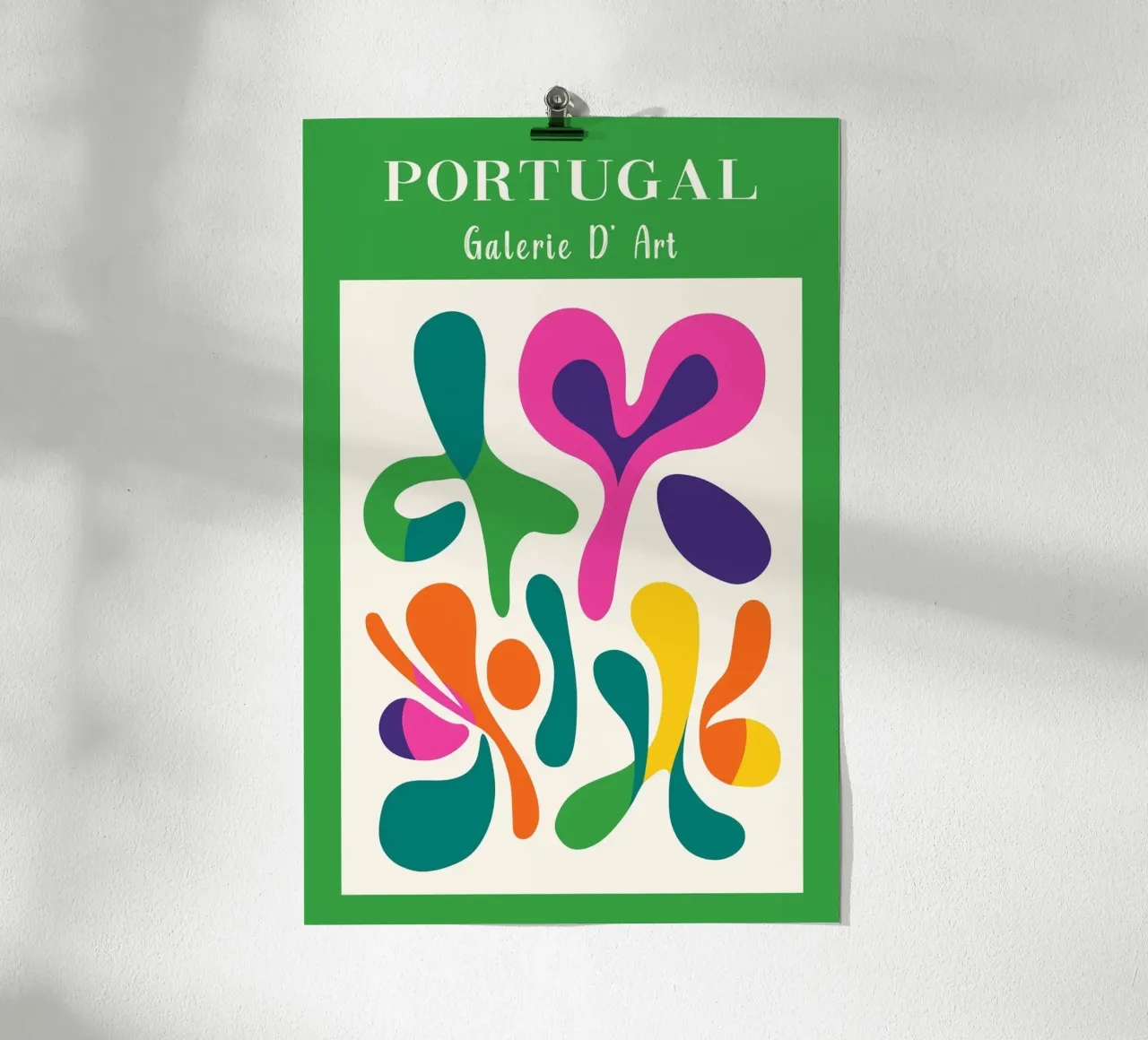 Farbenfrohes Portugal Poster von Carinaprint