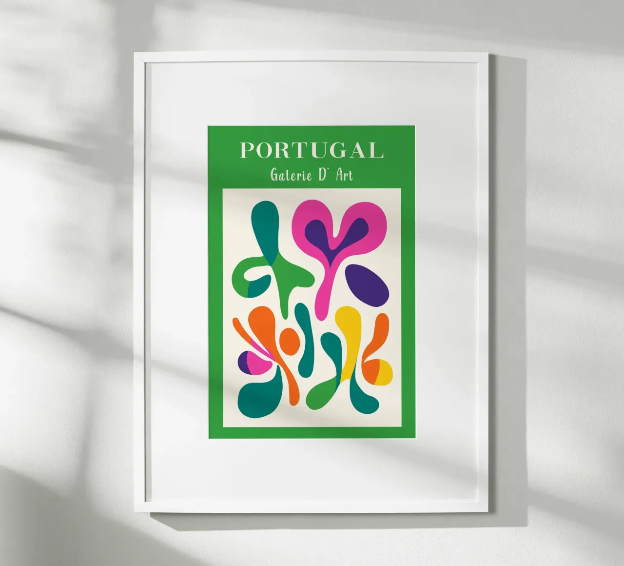 Farbenfrohes Portugal Poster von Carinaprint