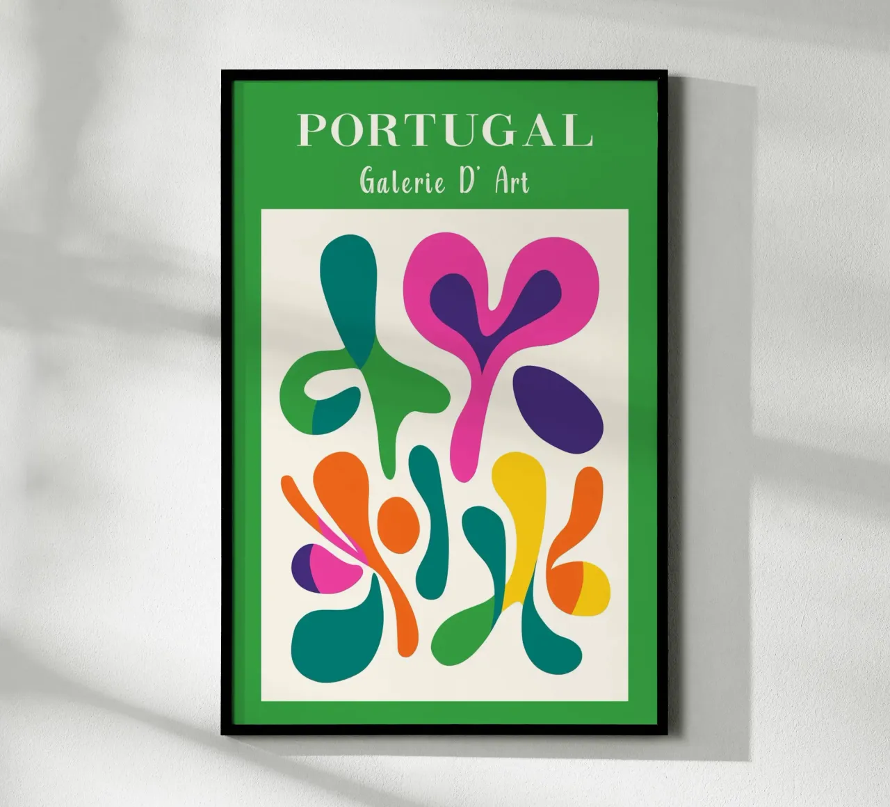 Farbenfrohes Portugal Poster von Carinaprint