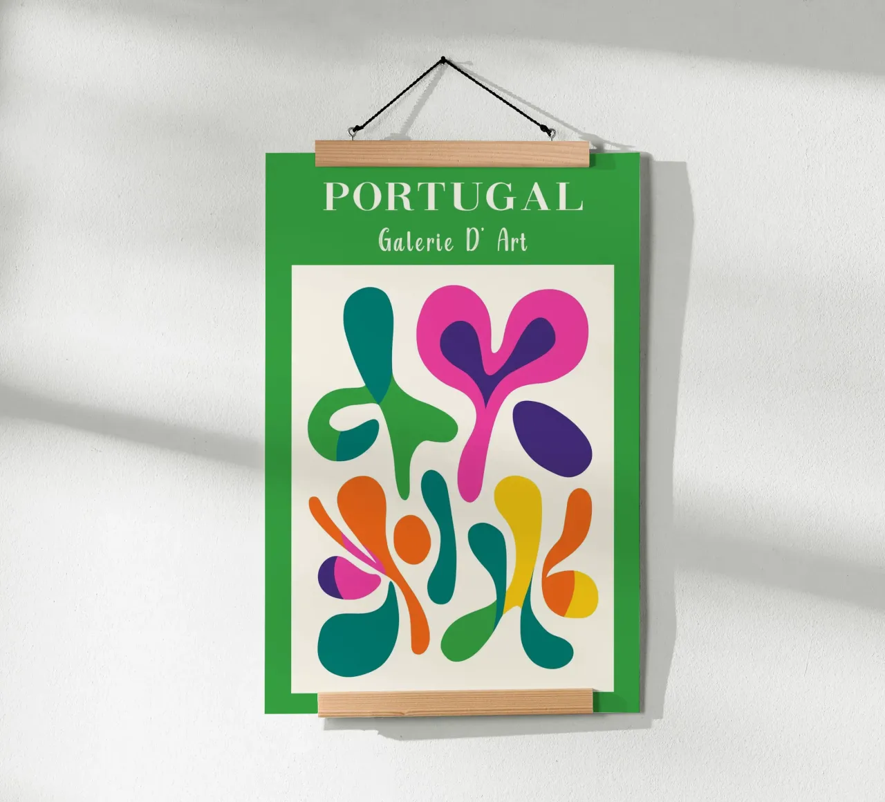 Farbenfrohes Portugal Poster von Carinaprint