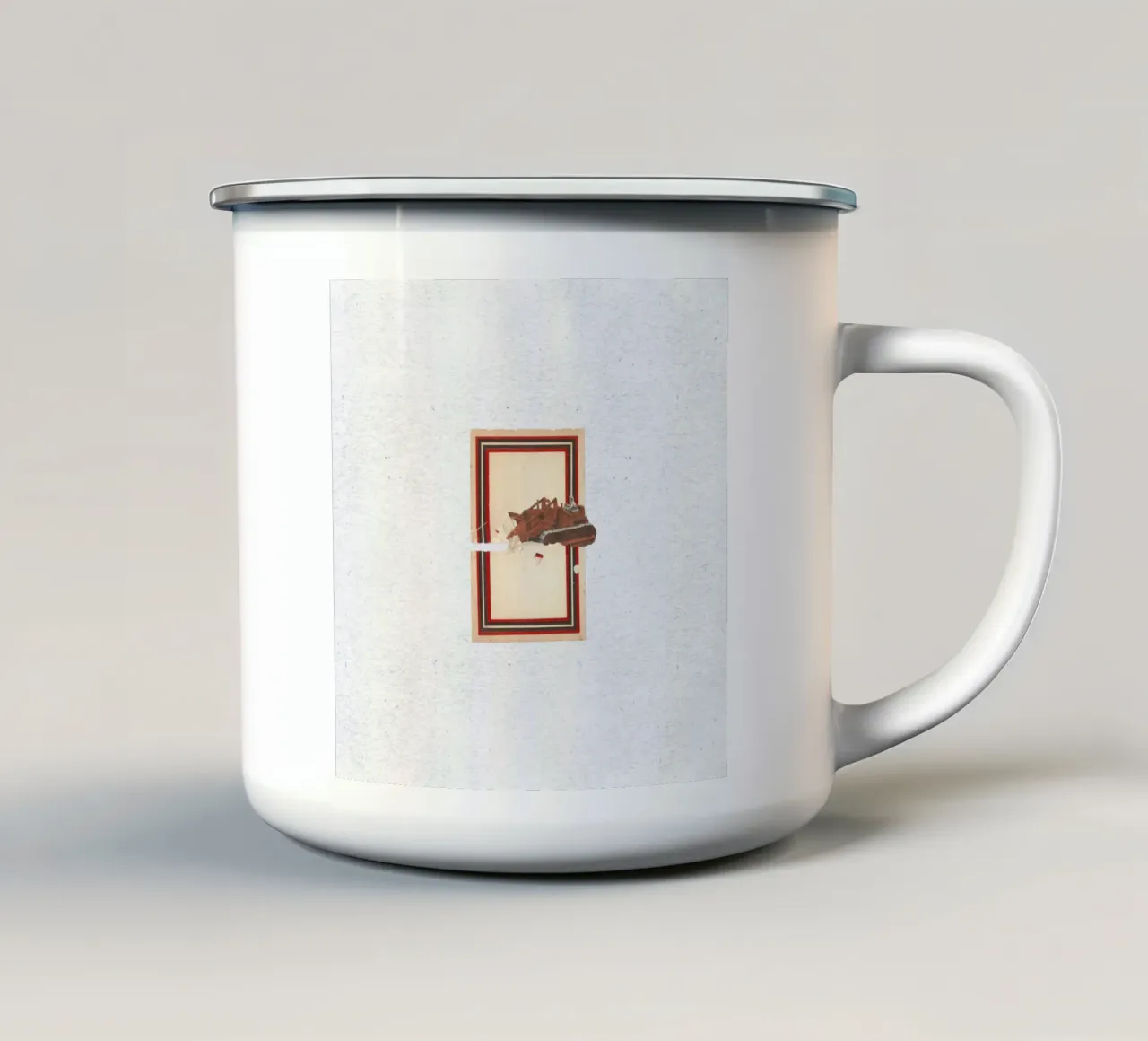 Load torn tazza in smalto da Carlos Quitério
