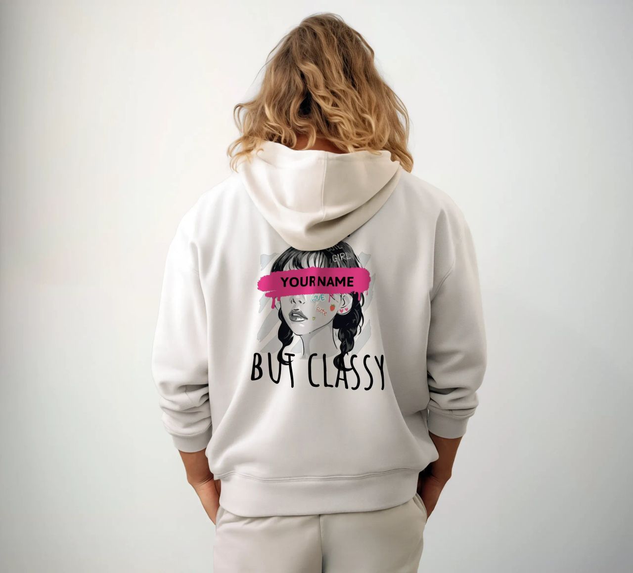 Sassy but Classy (personalizzato) felpa con cappuccio da ComfyCouture
