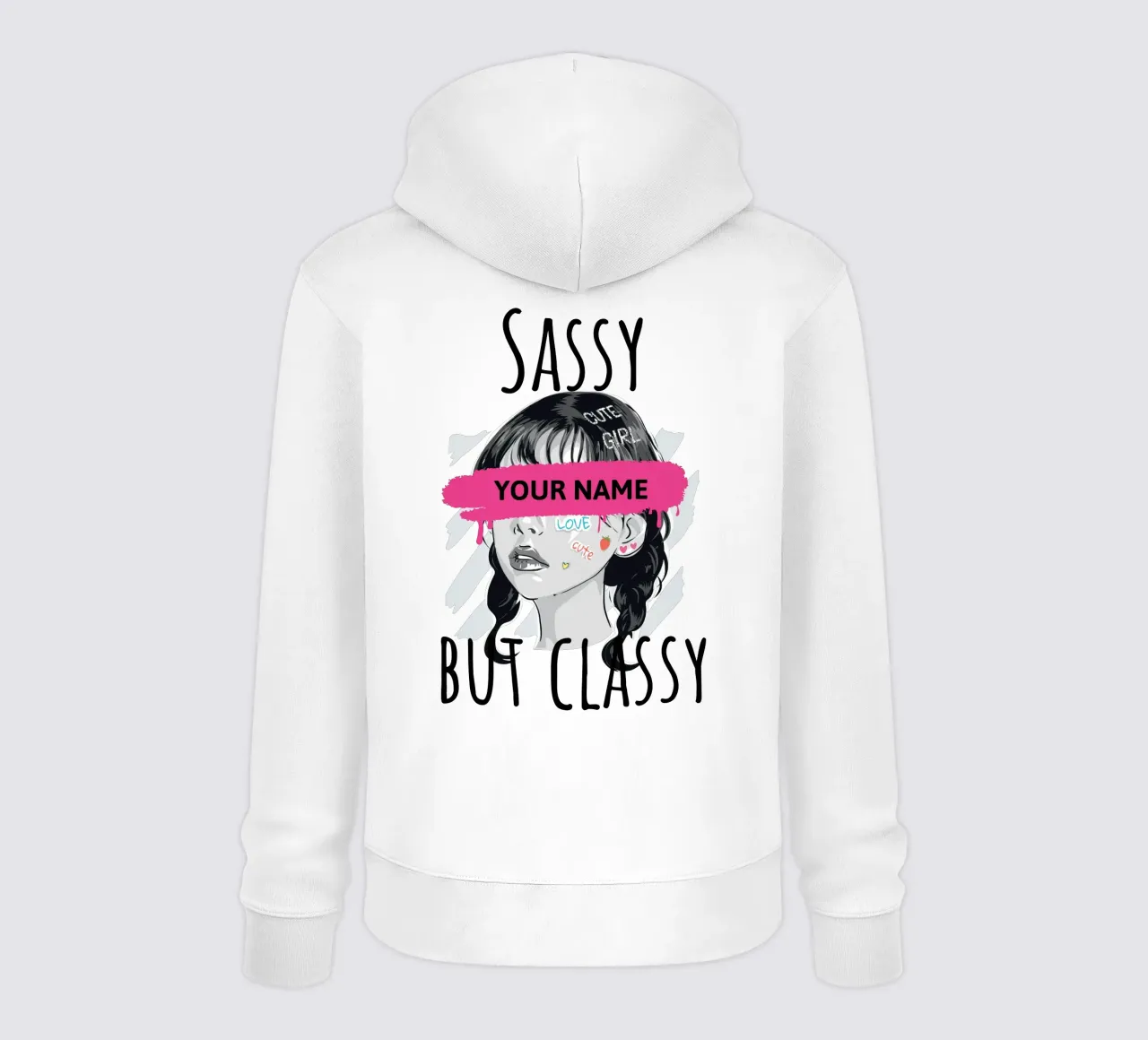 Sassy but Classy (personalizado) sudadera con capucha de ComfyCouture