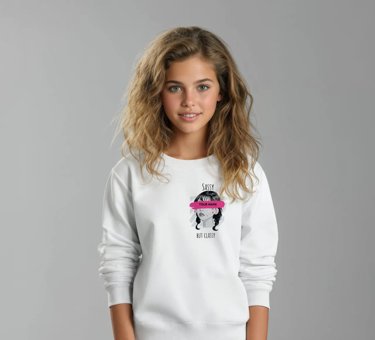 Sassy but Classy (personalizzato) felpa bambino da ComfyCouture
