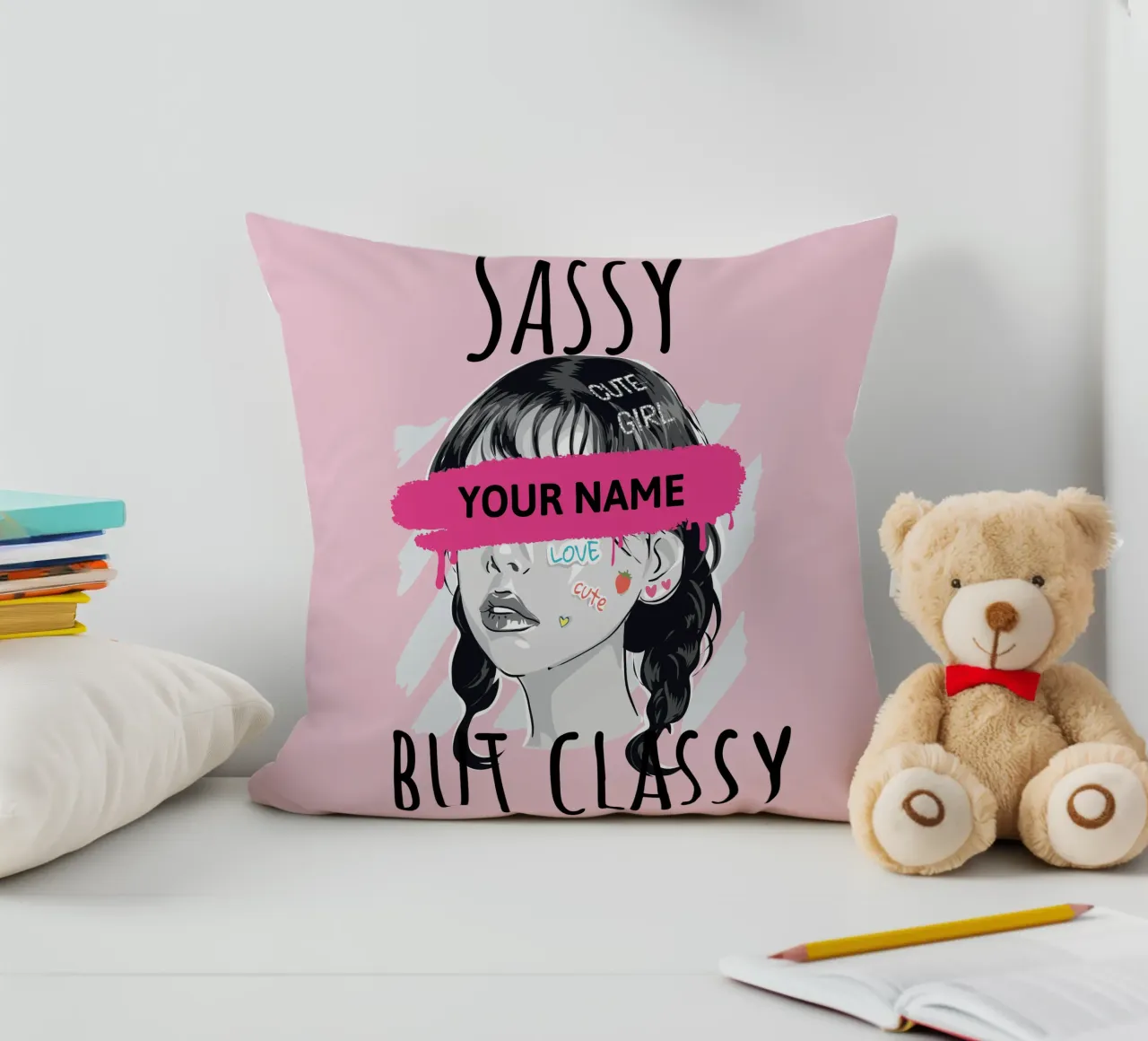 Sassy but Classy (personalizzato) cuscino da ComfyCouture