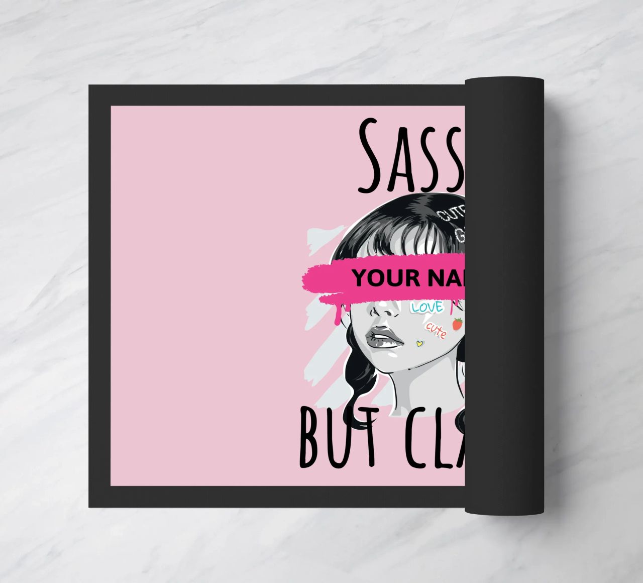 Sassy but Classy (personalizzato) zerbino da ComfyCouture