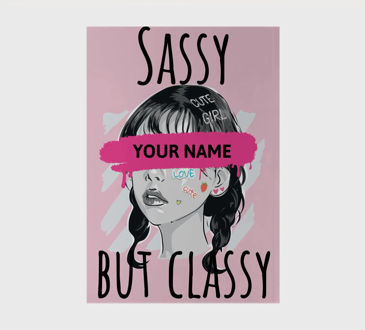 Sassy but Classy (personalized) notebook by ComfyCouture