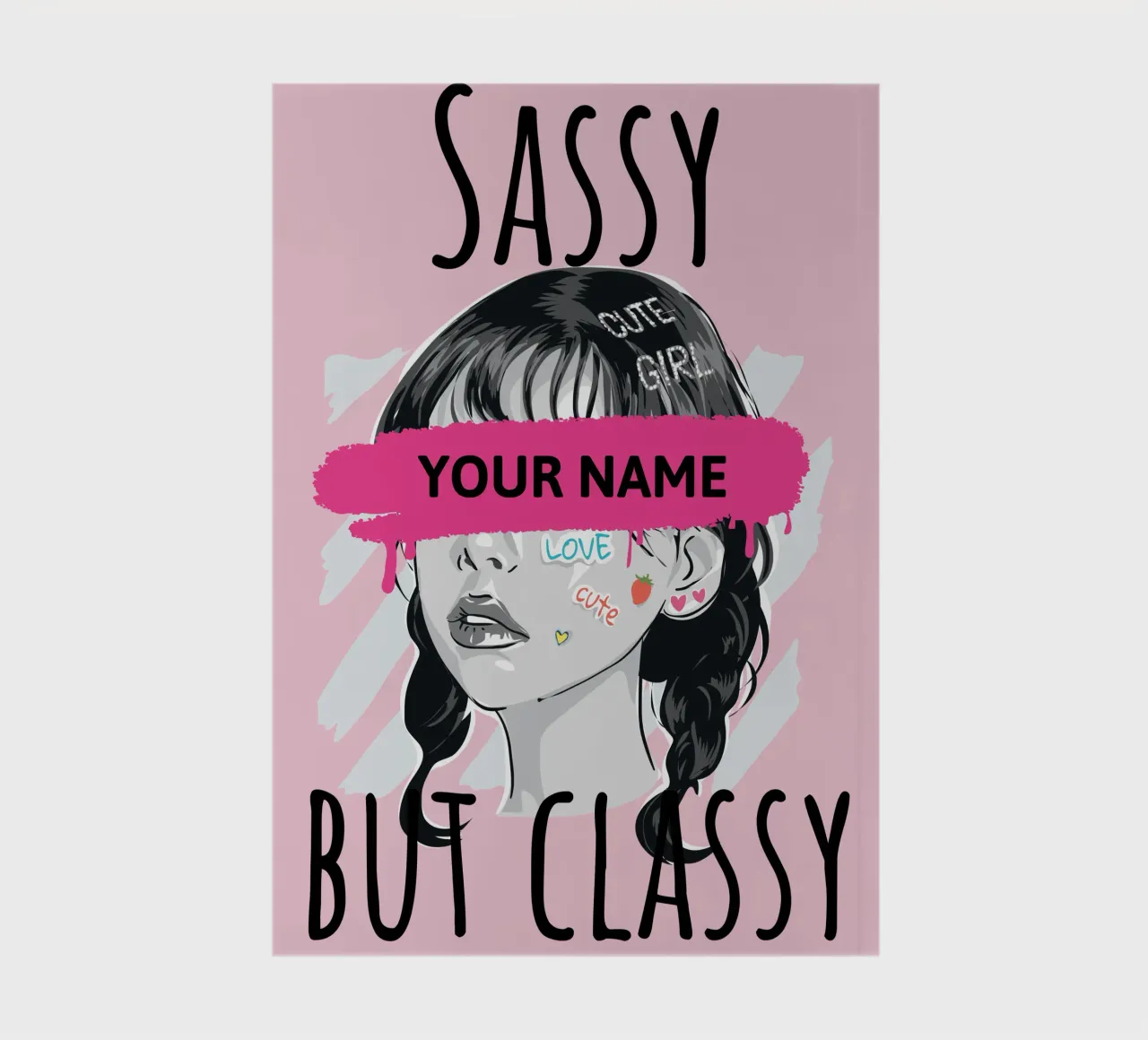Sassy but Classy (personnalisé) carnet de notes de ComfyCouture