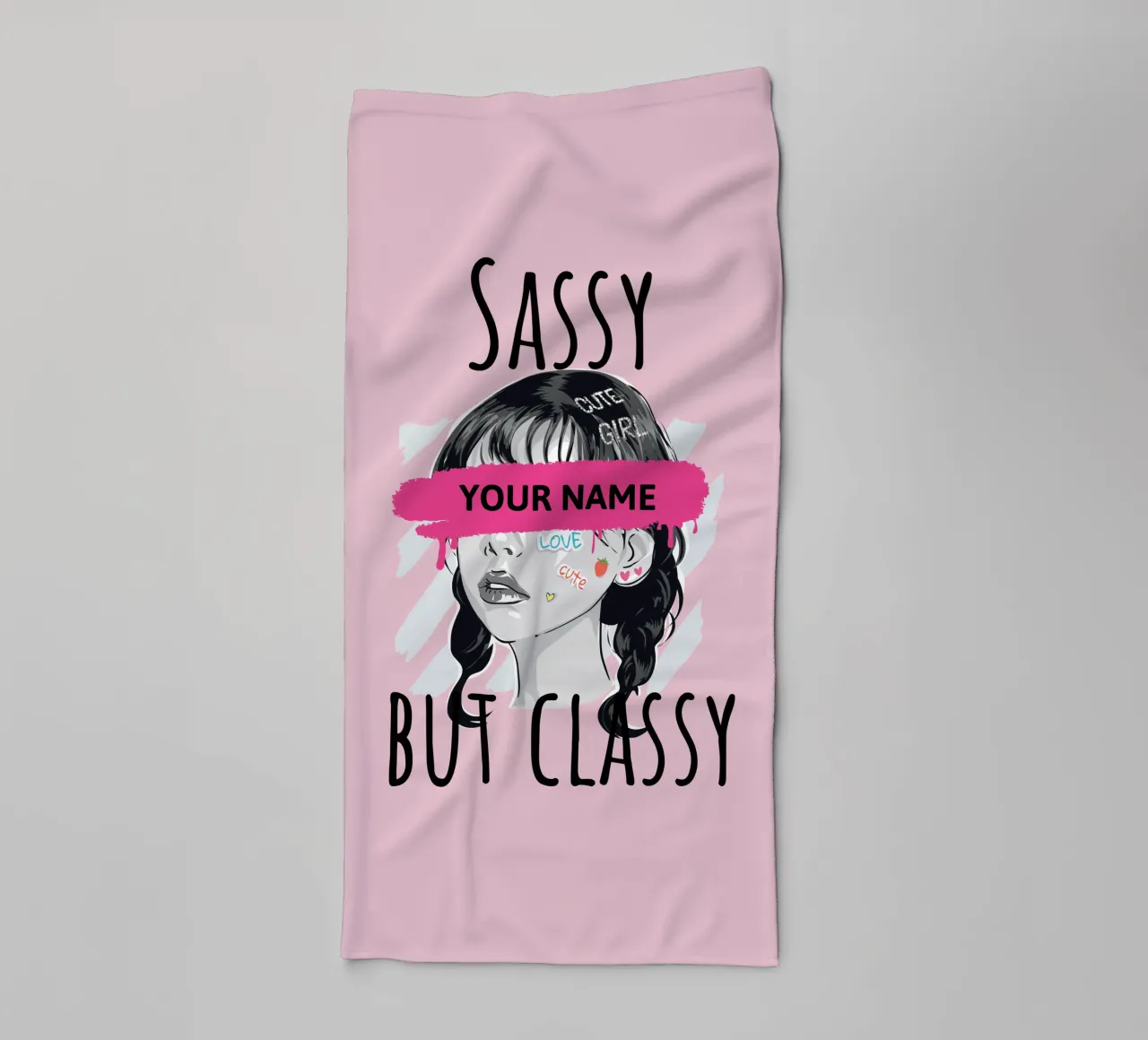 Frech, aber stilvoll (personalisiert) Handtuch von ComfyCouture