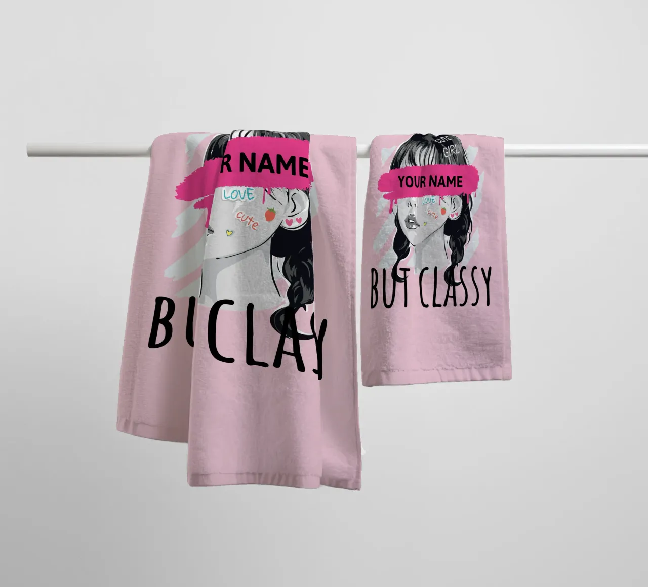 Frech, aber stilvoll (personalisiert) Handtuch von ComfyCouture