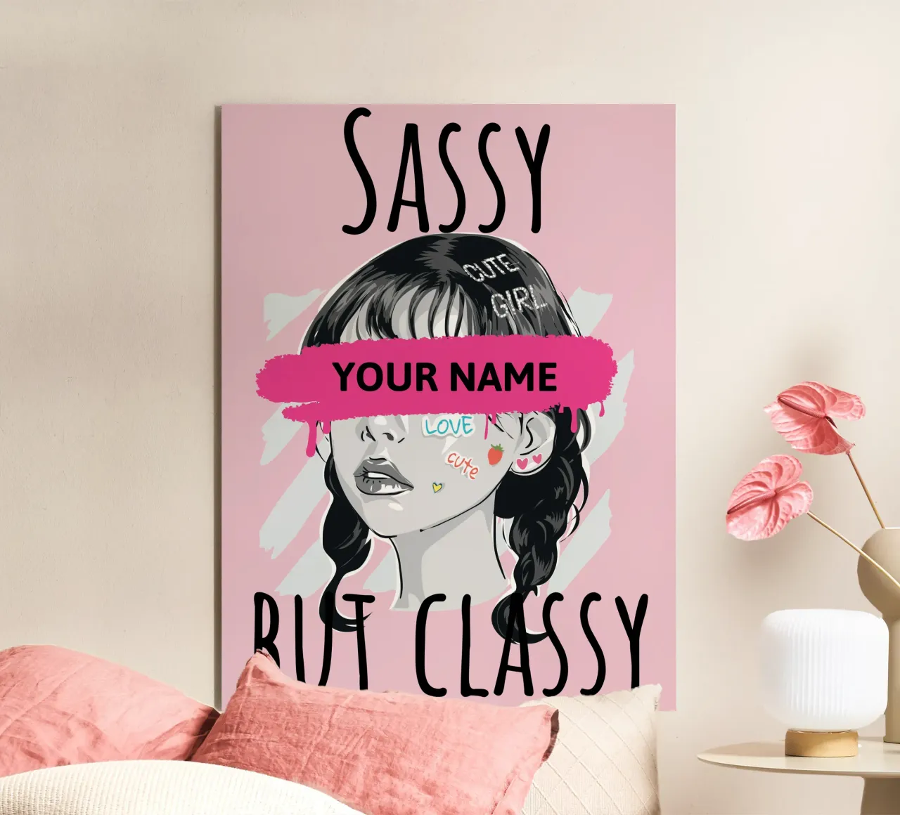 Sassy but Classy (personalizzato) alluminio dibond da ComfyCouture