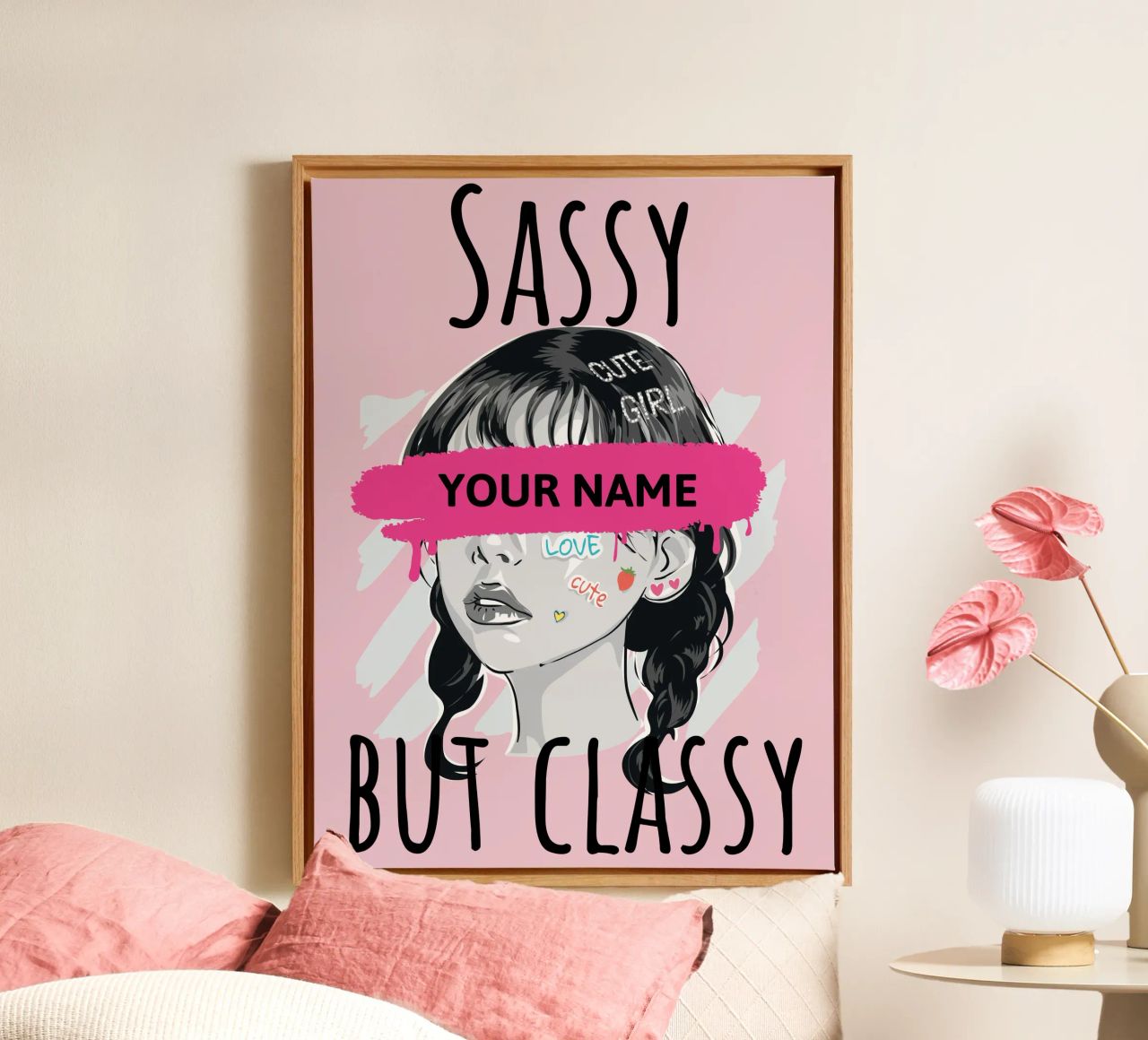 Sassy but Classy (personalized) canvas by ComfyCouture