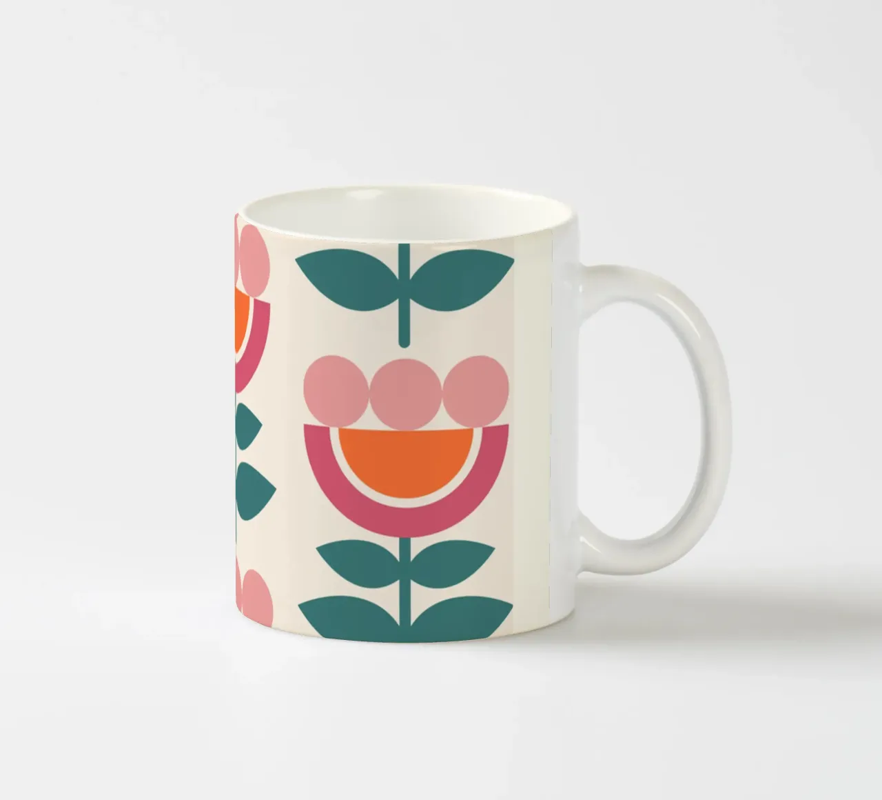 Dahlia - Simmetria floreale nordica tazza in ceramica da Studio Mooodz
