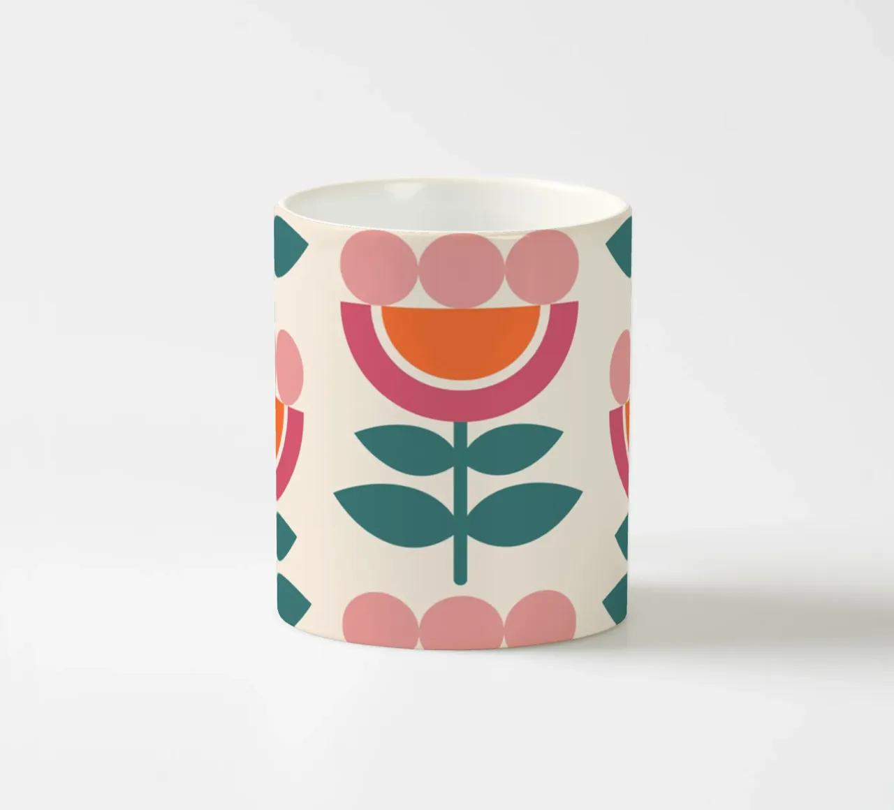 Dahlia - Simmetria floreale nordica tazza in ceramica da Studio Mooodz