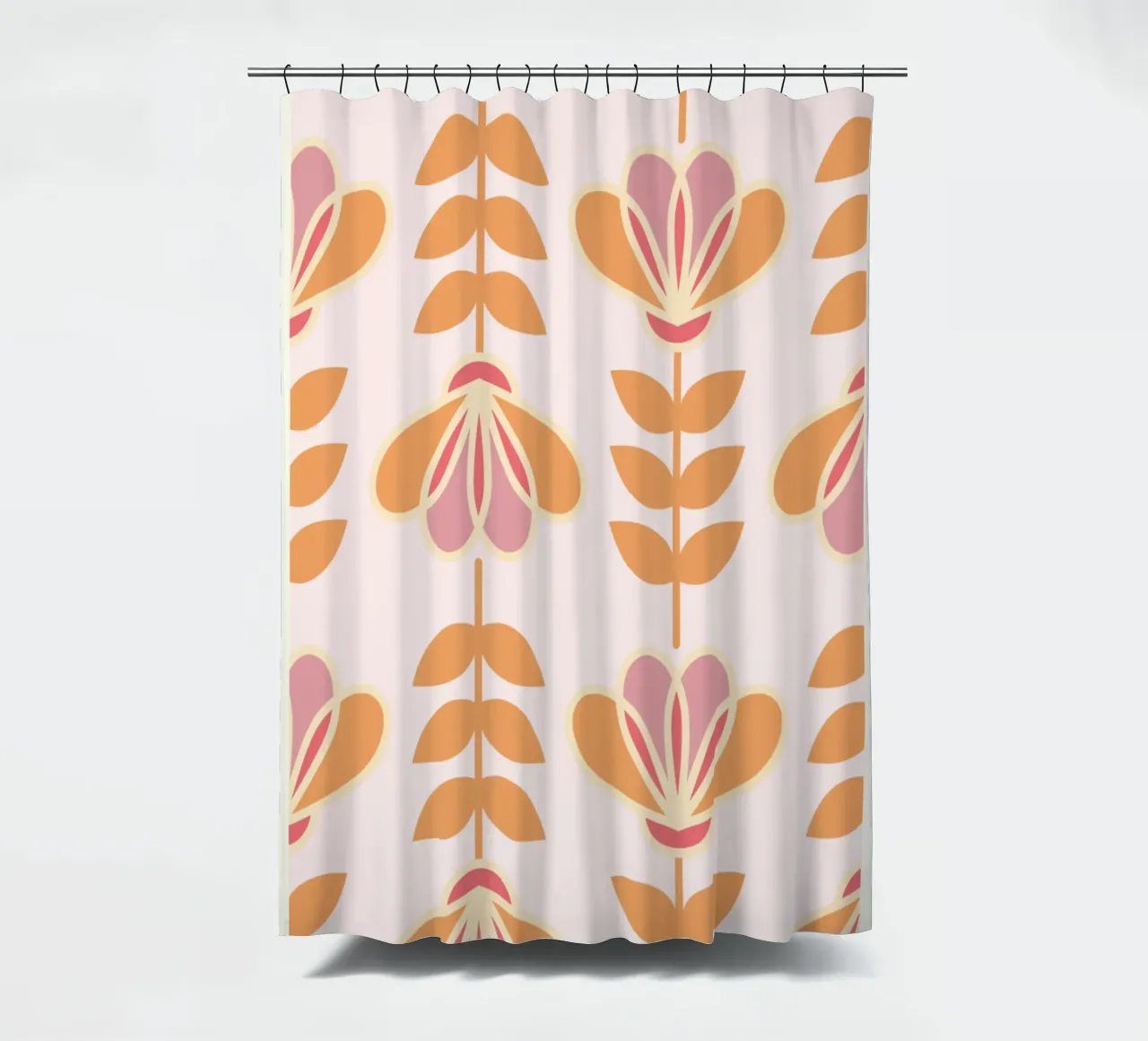 Lily - Calore floreale nordico tenda da doccia da Studio Mooodz
