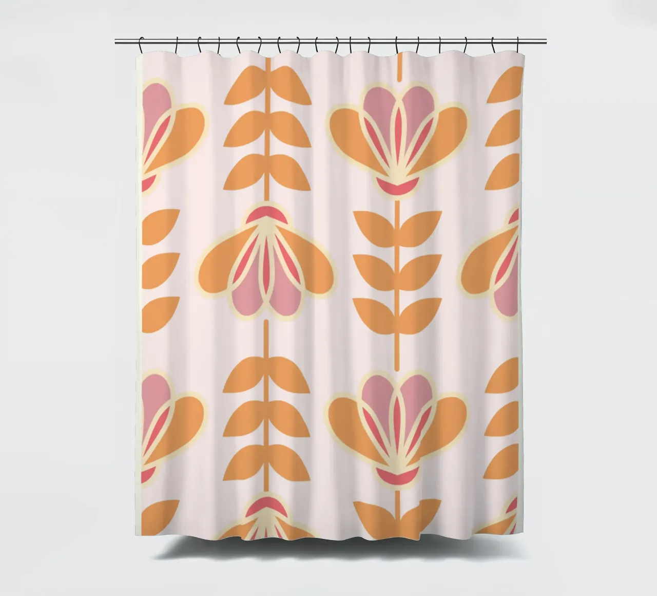 Lily - Calore floreale nordico tenda da doccia da Studio Mooodz