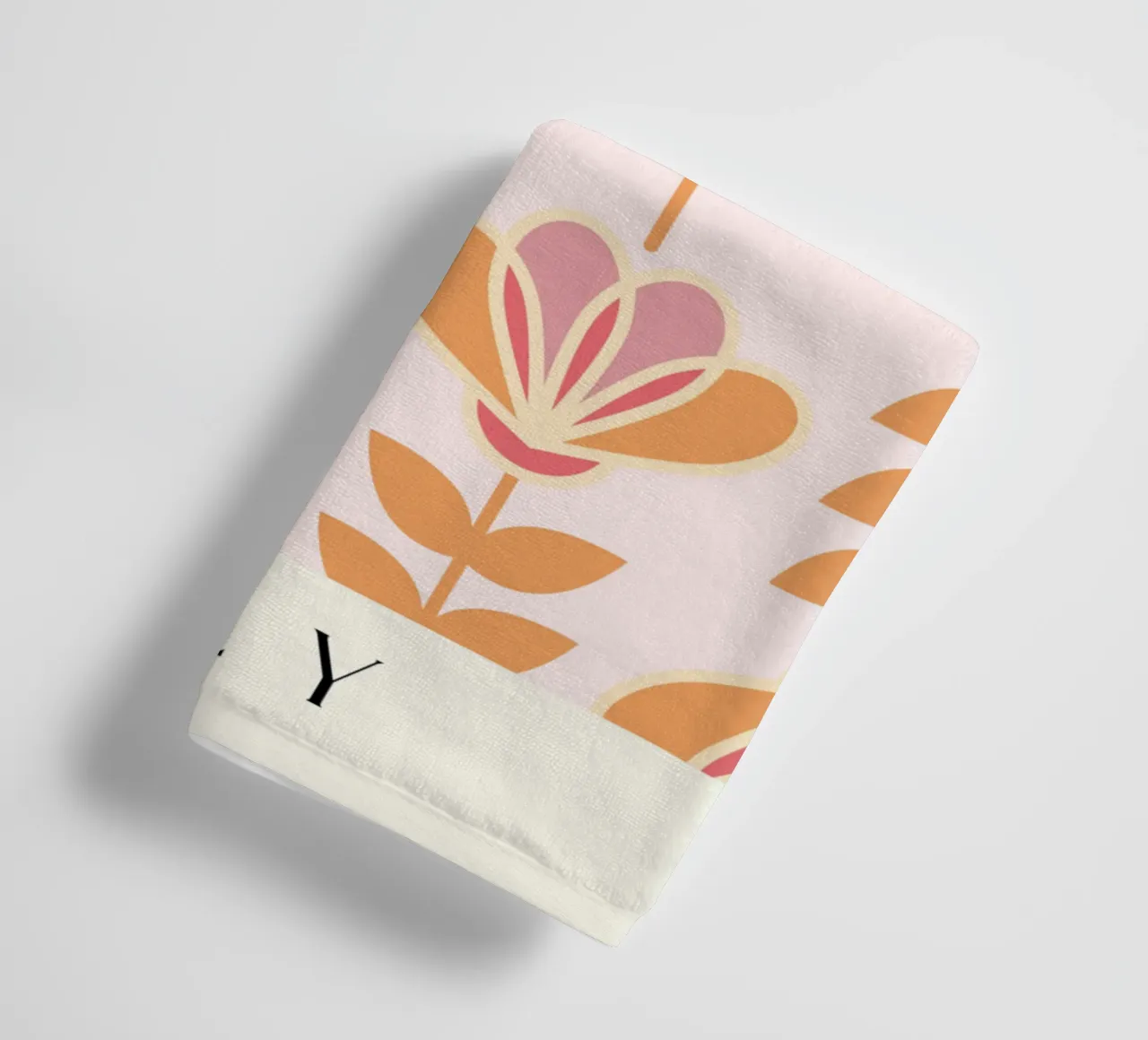 Lily - Calore floreale nordico asciugamano da bagno da Studio Mooodz