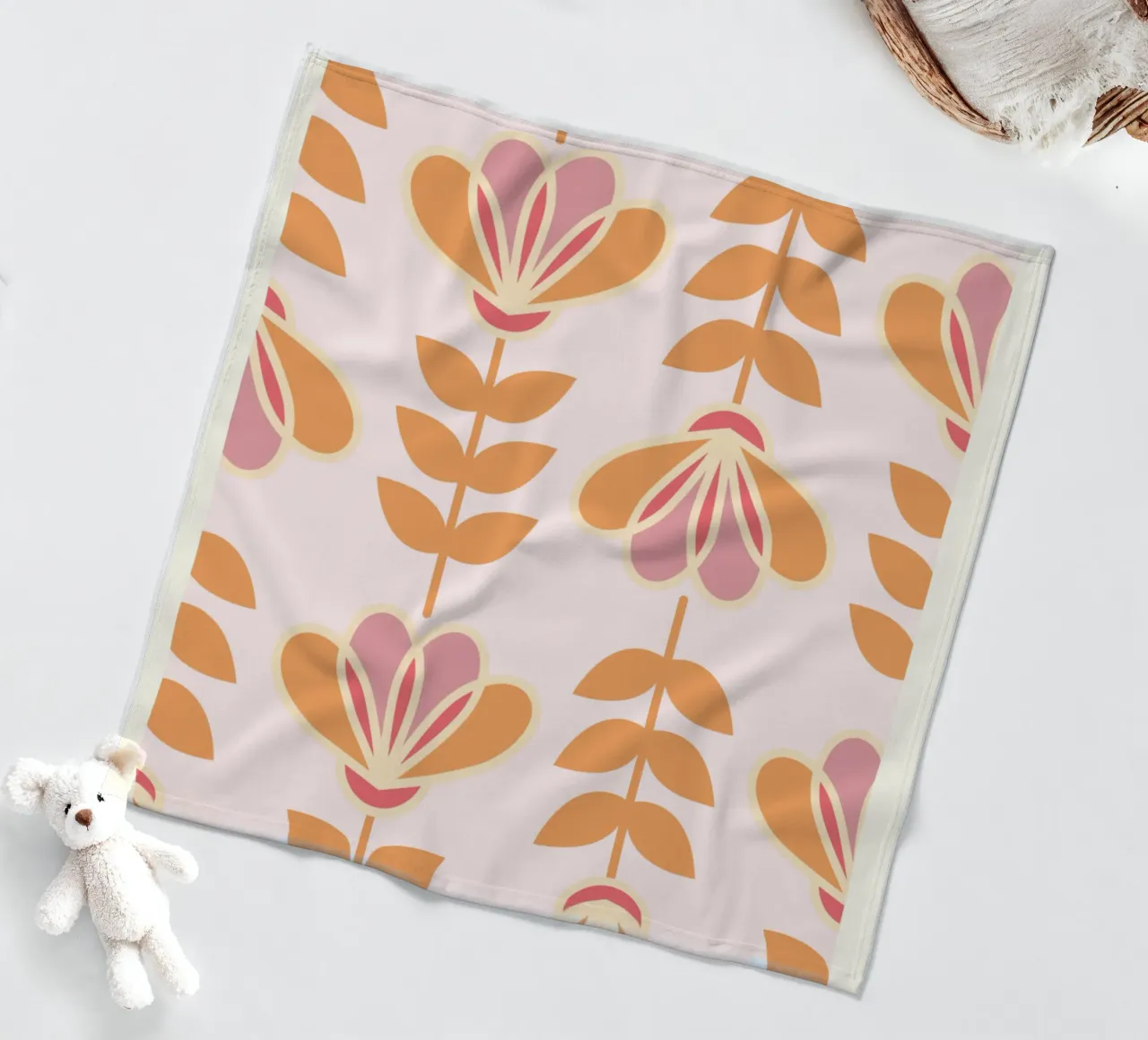 Lily - Calore floreale nordico coperta in pile da Studio Mooodz