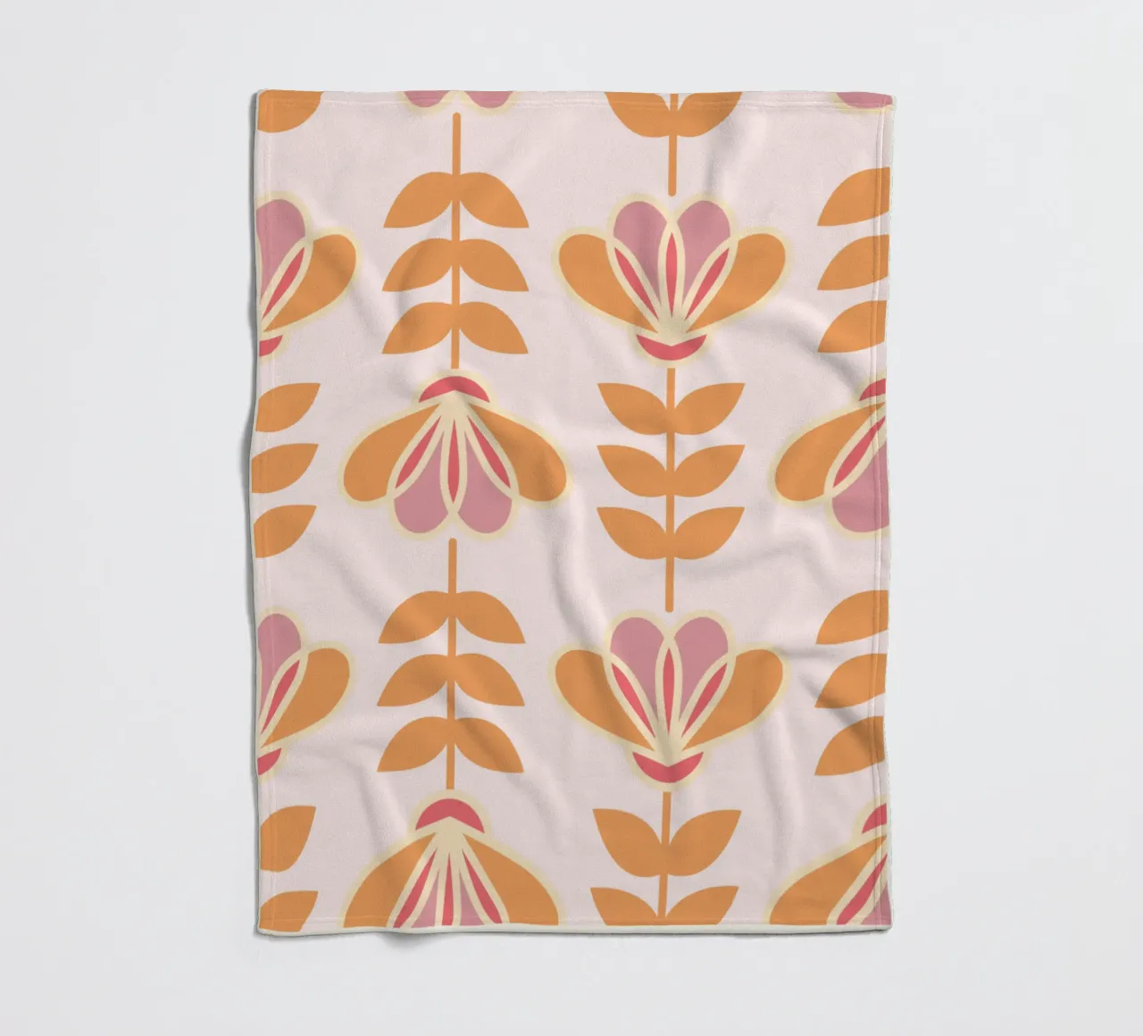 Lily - Calore floreale nordico coperta in pile da Studio Mooodz