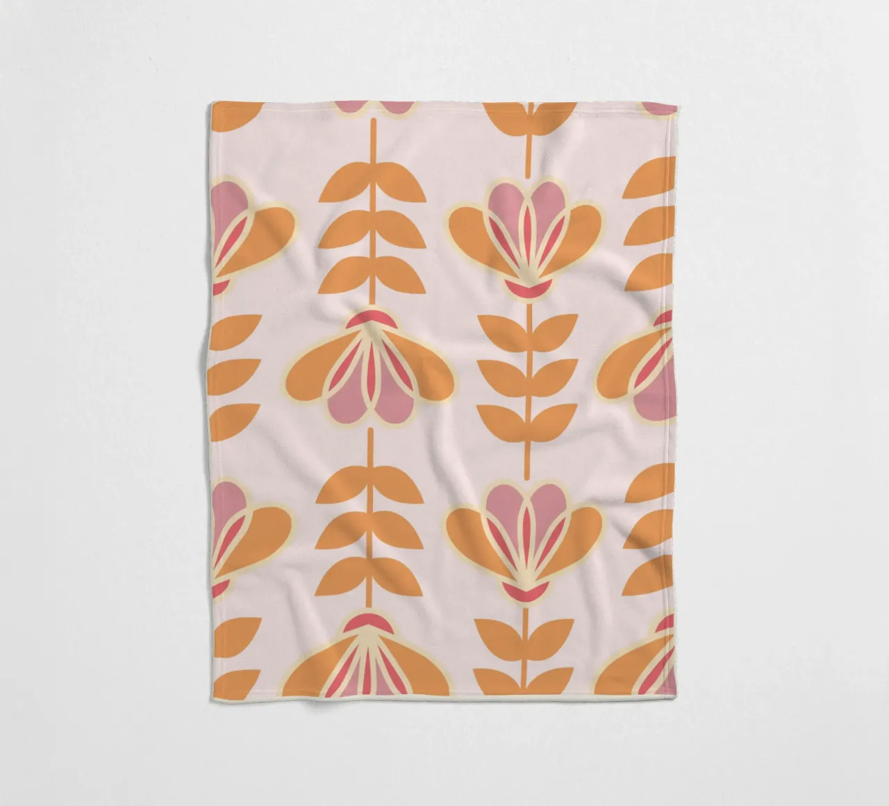 Lily - Calore floreale nordico coperta in pile da Studio Mooodz