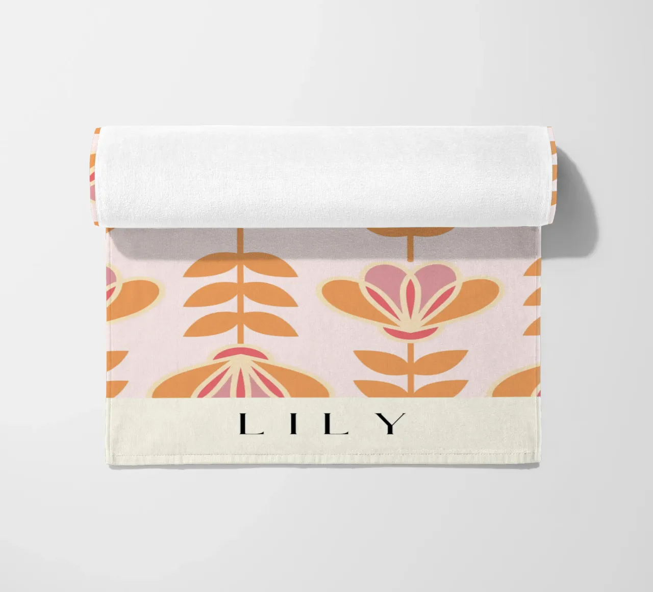 Lily - Calore floreale nordico telo mare da Studio Mooodz