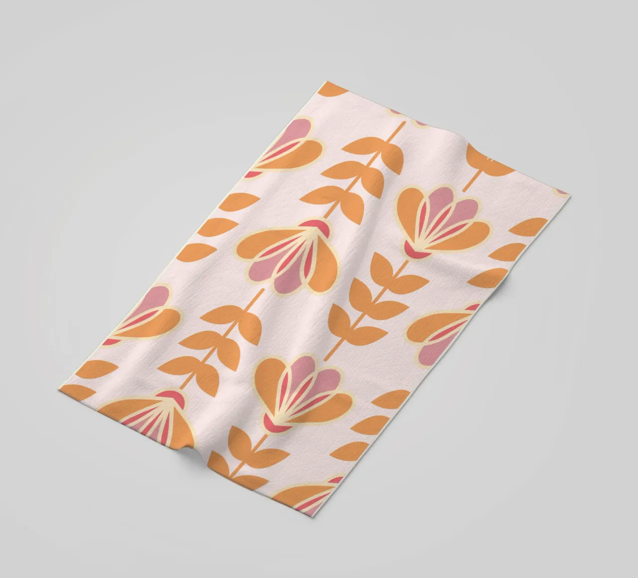 Lily - Calore floreale nordico telo mare da Studio Mooodz