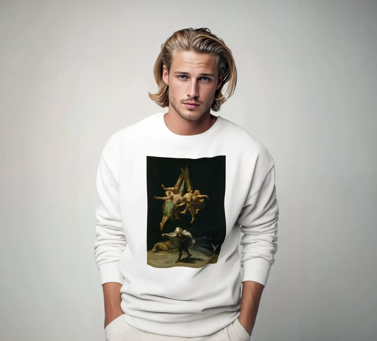 Francisco Goya Witches Flight Spanish sweatshirt by Timeless Artworks