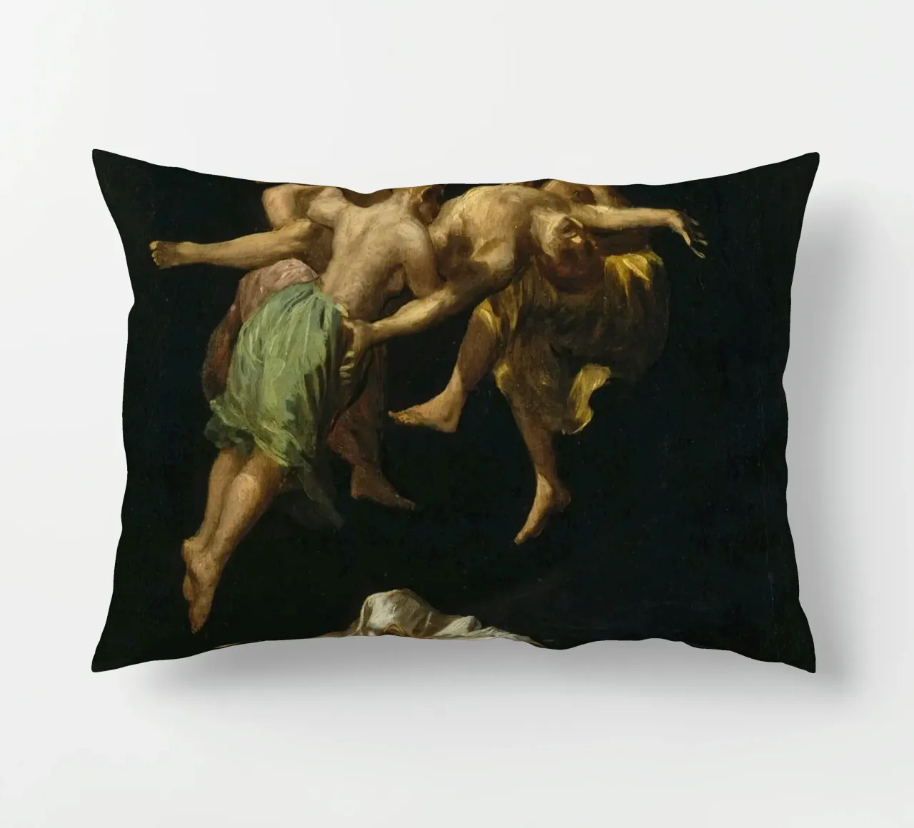 Francisco Goya Volo di streghe spagnolo cuscino da Timeless Artworks