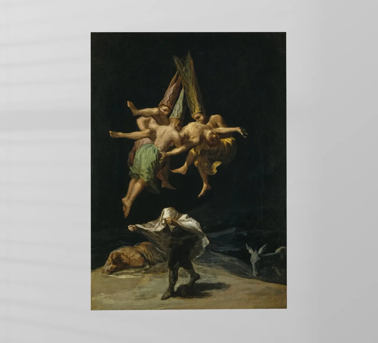 Francisco Goya Volo di streghe spagnolo pellicola backlit da Timeless Artworks