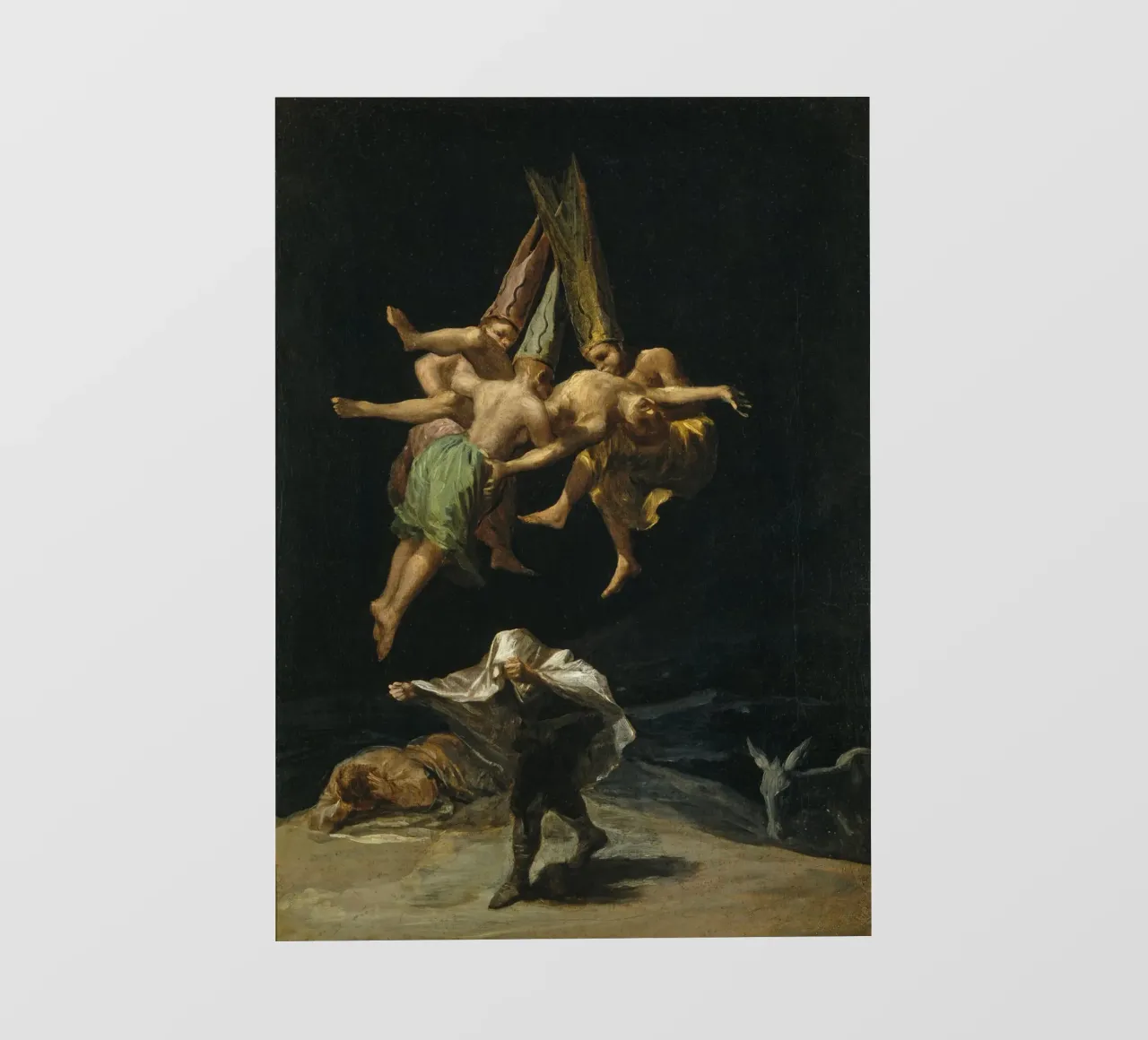 Francisco Goya Volo di streghe spagnolo pellicola backlit da Timeless Artworks