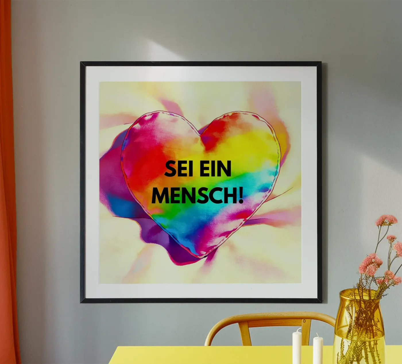 SEI EIN MENSCH poster by livingyourway