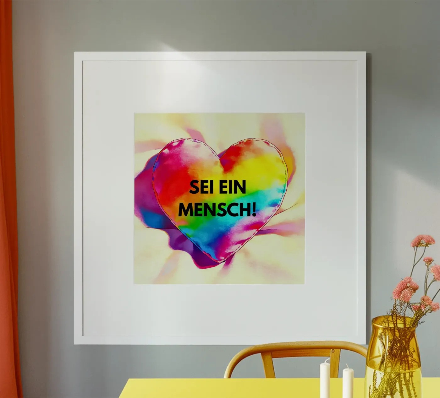 SEI EIN MENSCH poster by livingyourway