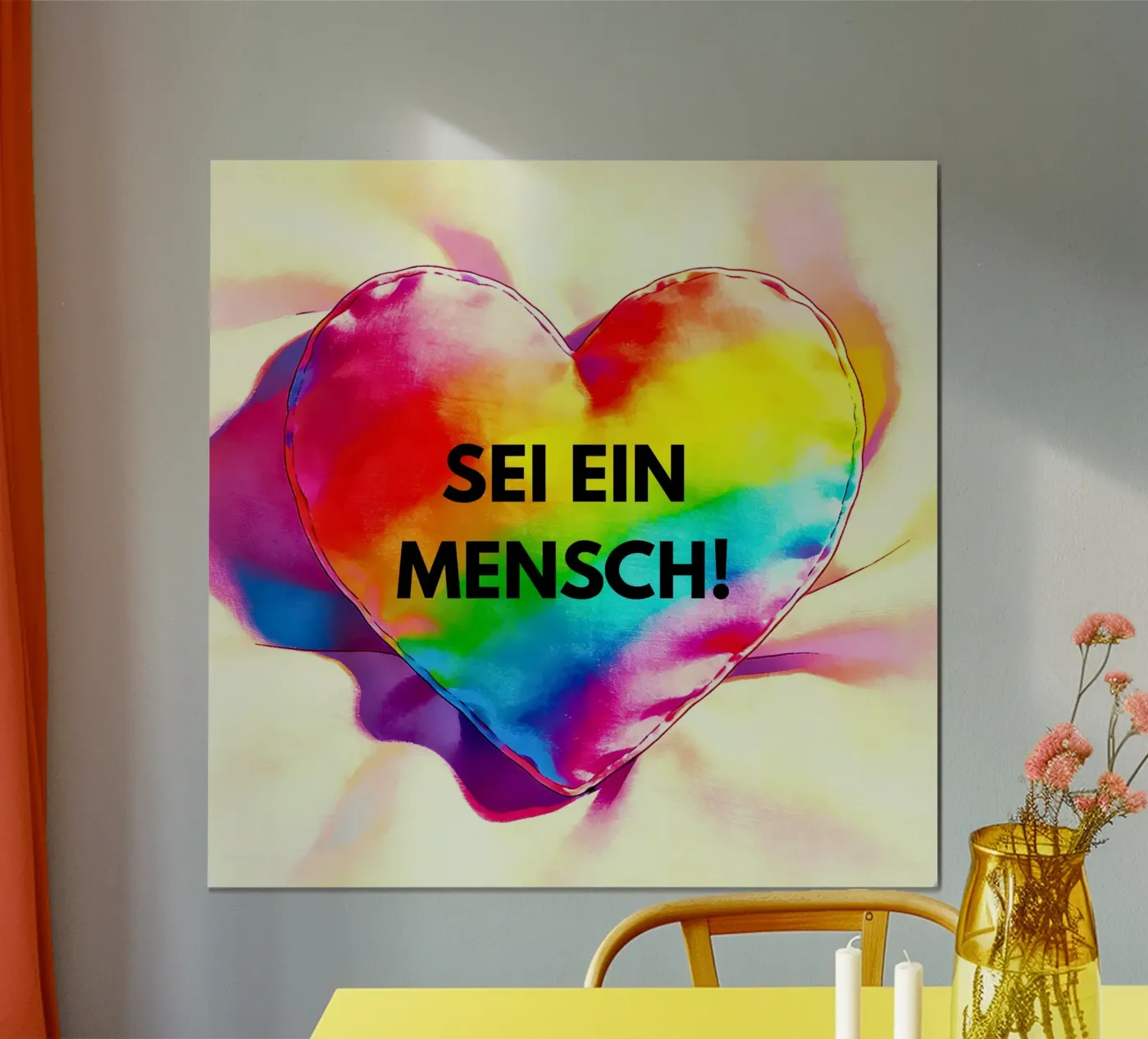 SEI EIN MENSCH poster by livingyourway