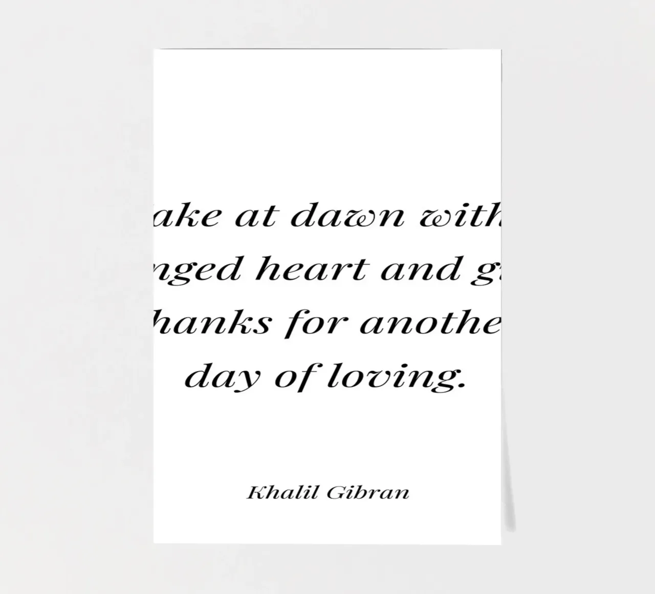 Wake at dawn with a winged heart Zitat Stickerbogen von Paigaam Studio
