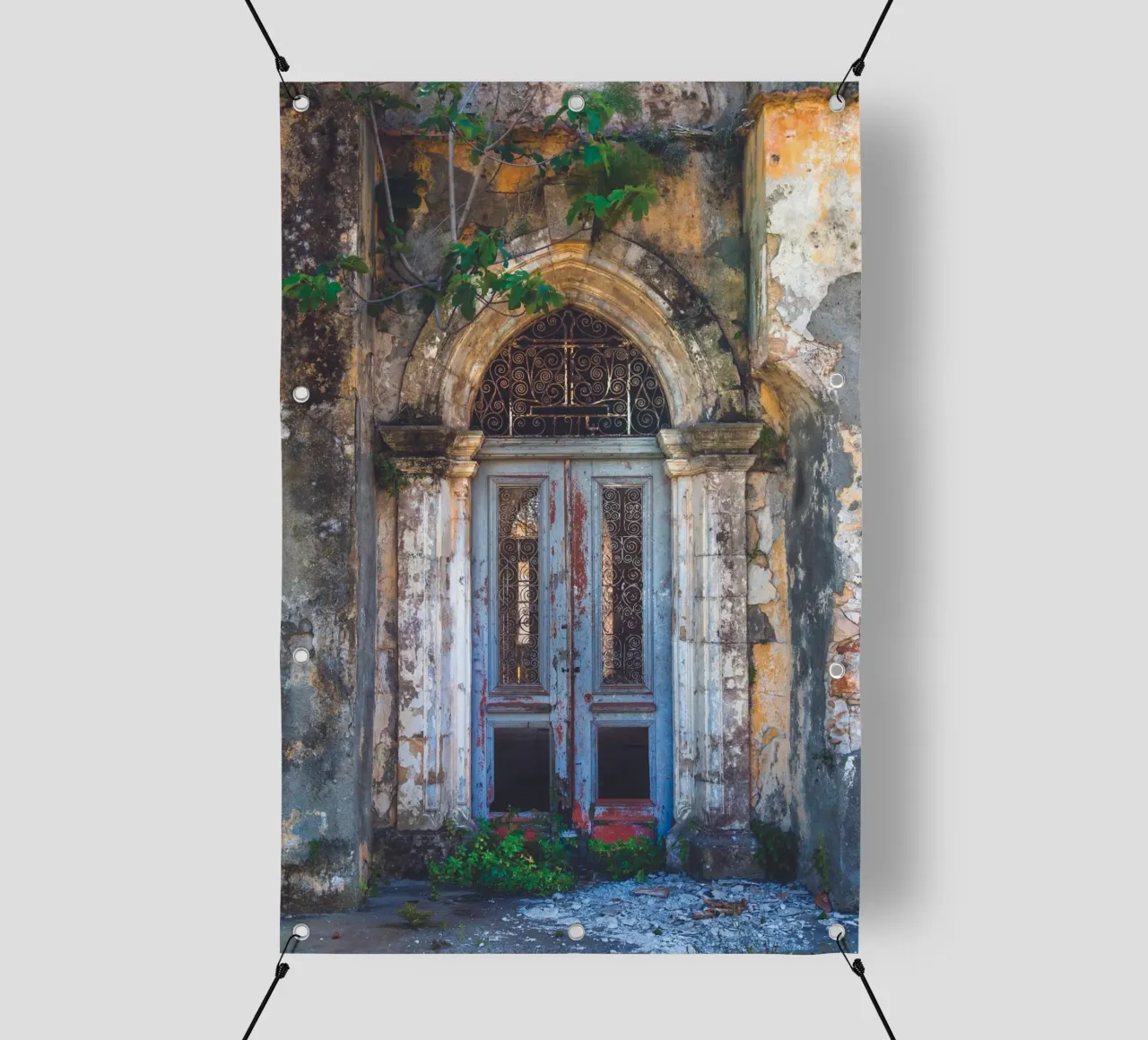 Porta della chiesa telo in pvc da Dave Hare Photography