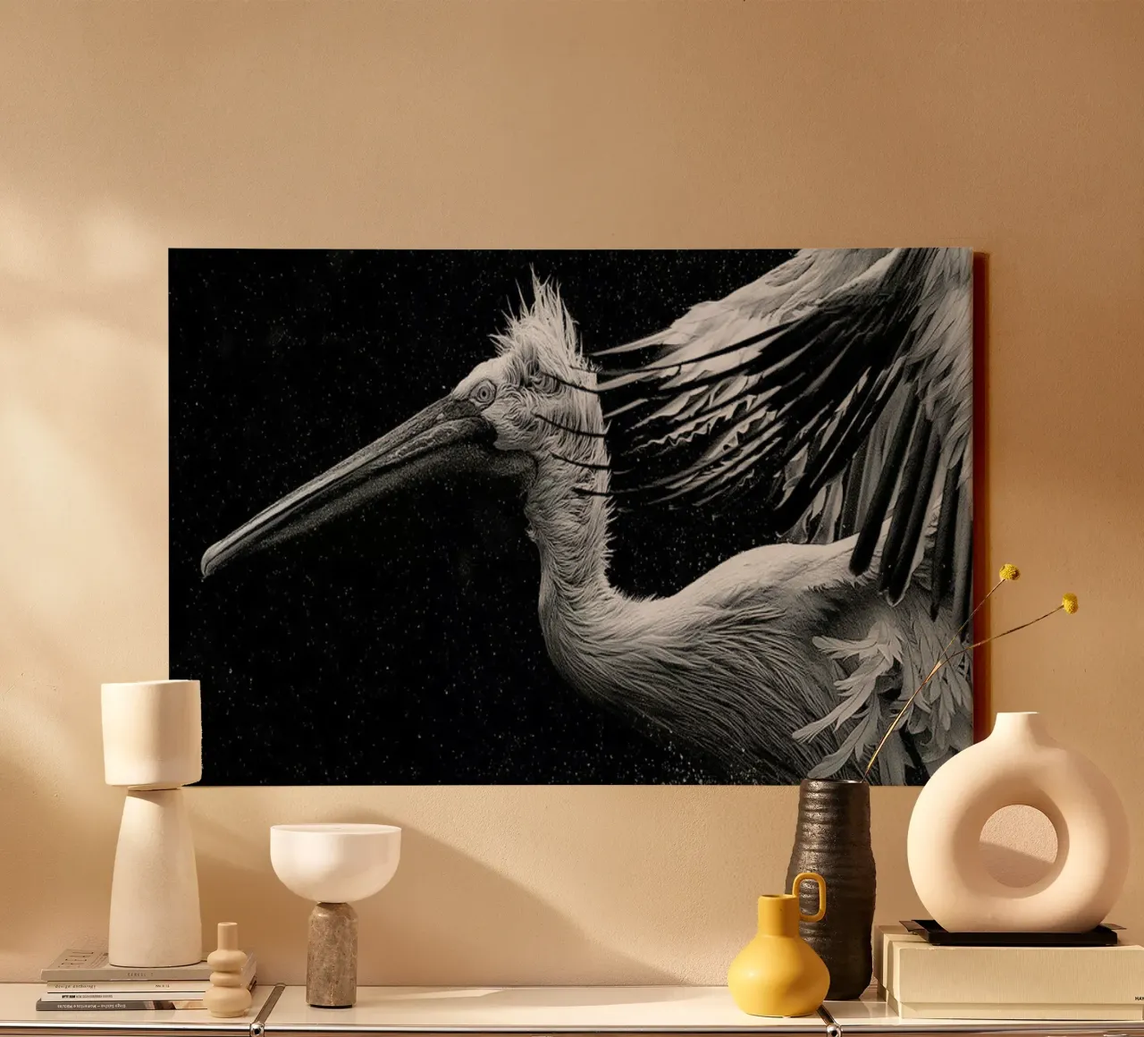 Folded Wings - C.S. Tjandra tela da Pictufy