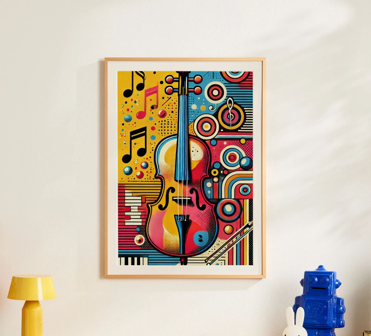 Violoncelle pop poster de SwenIA design